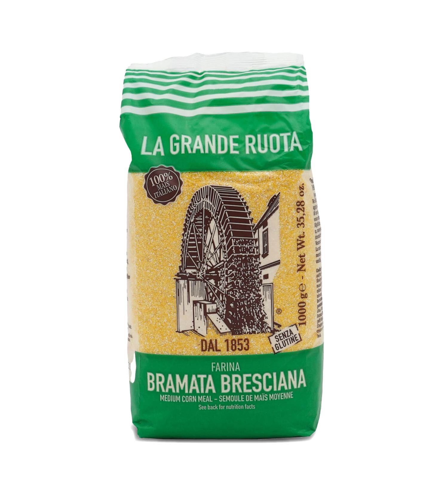 La Grande Ruota Polenta 1000g - Gluten-Free Italian Corn Flour - Finely Ground Semolina from Italy - Buy Online Internationally - Buy Online on GoSupps.com
