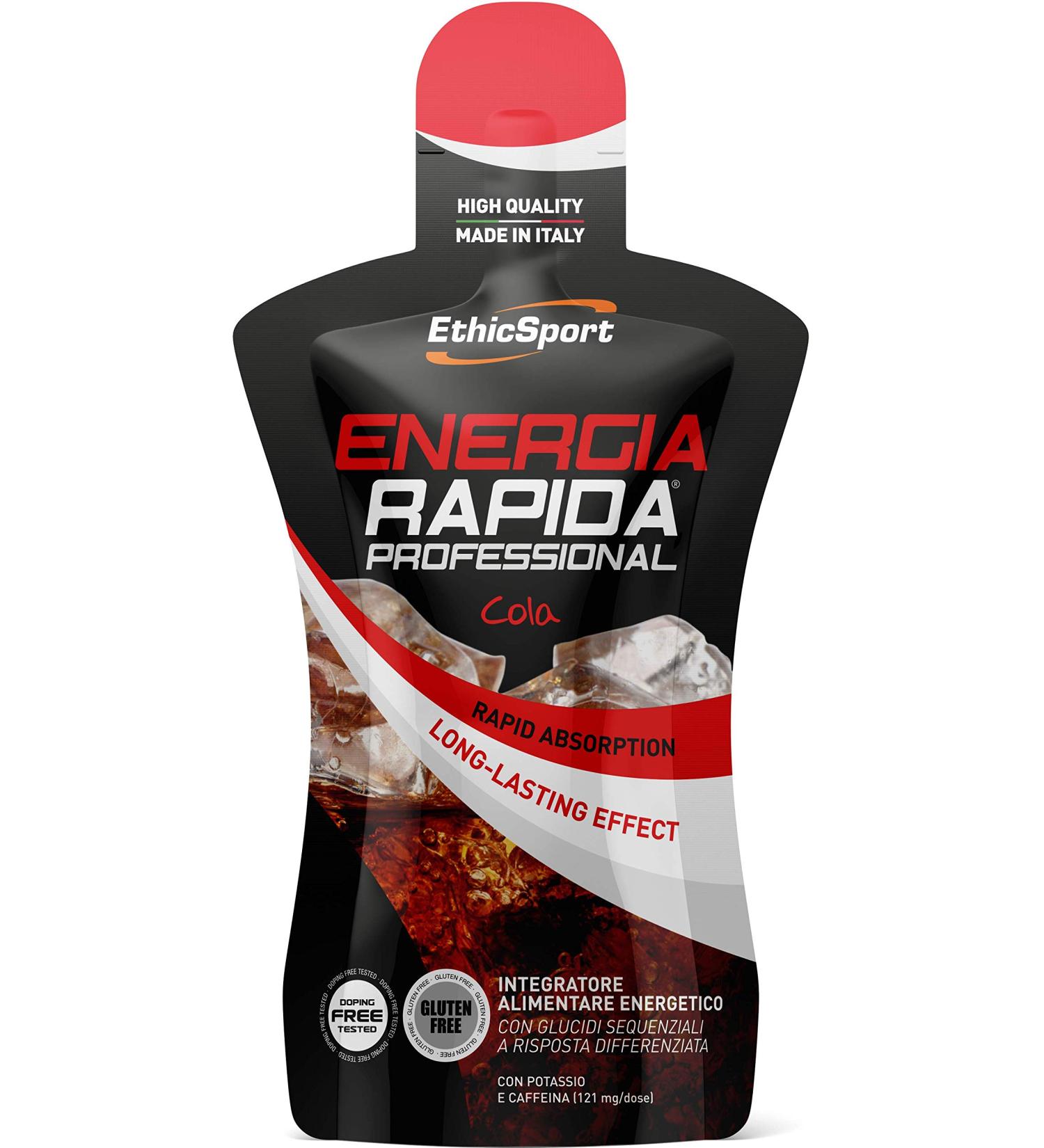  ETHICSPORT EthicSport - Energie Rapida Professional - Flavor: Cola - 50ml Pack - Dietary supplement with sequential carbohydrates for differentiated response - Buy Online on GoSupps.com