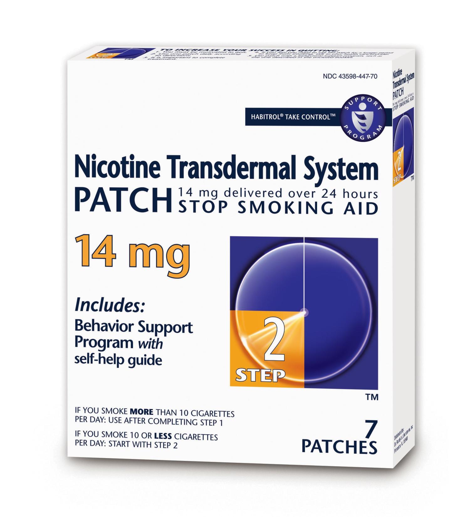 Habitrol Nicotine Transdermal Patch - Step 2 (14mg) | Stop Smoking Aid | 1 Week Kit - Buy Online on GoSupps.com