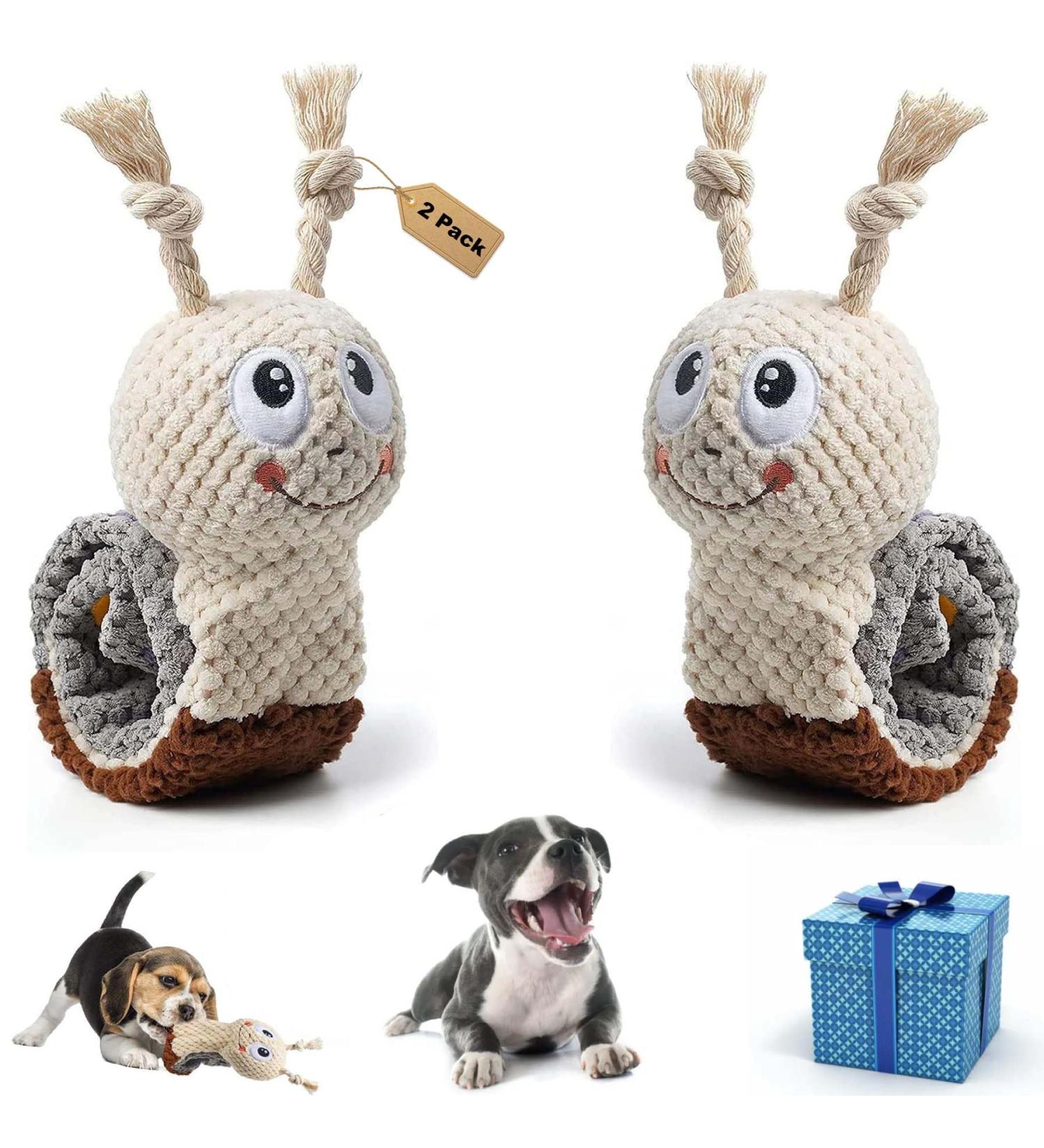 Sunshine Smile 2-Pack Dog Toys | Interactive Intelligence Toys for Small Dogs | Non-Squeaking Birthday Gifts - Buy Online on GoSupps.com