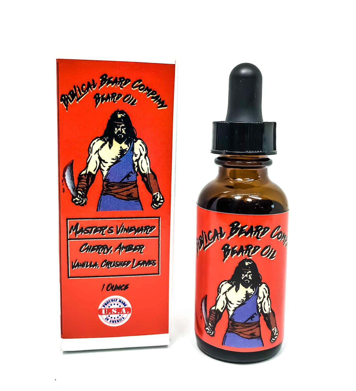 Beard Oil - Master's Vineyard Scent | All-Natural & Made in USA | International Shipping Available - Buy Online on GoSupps.com