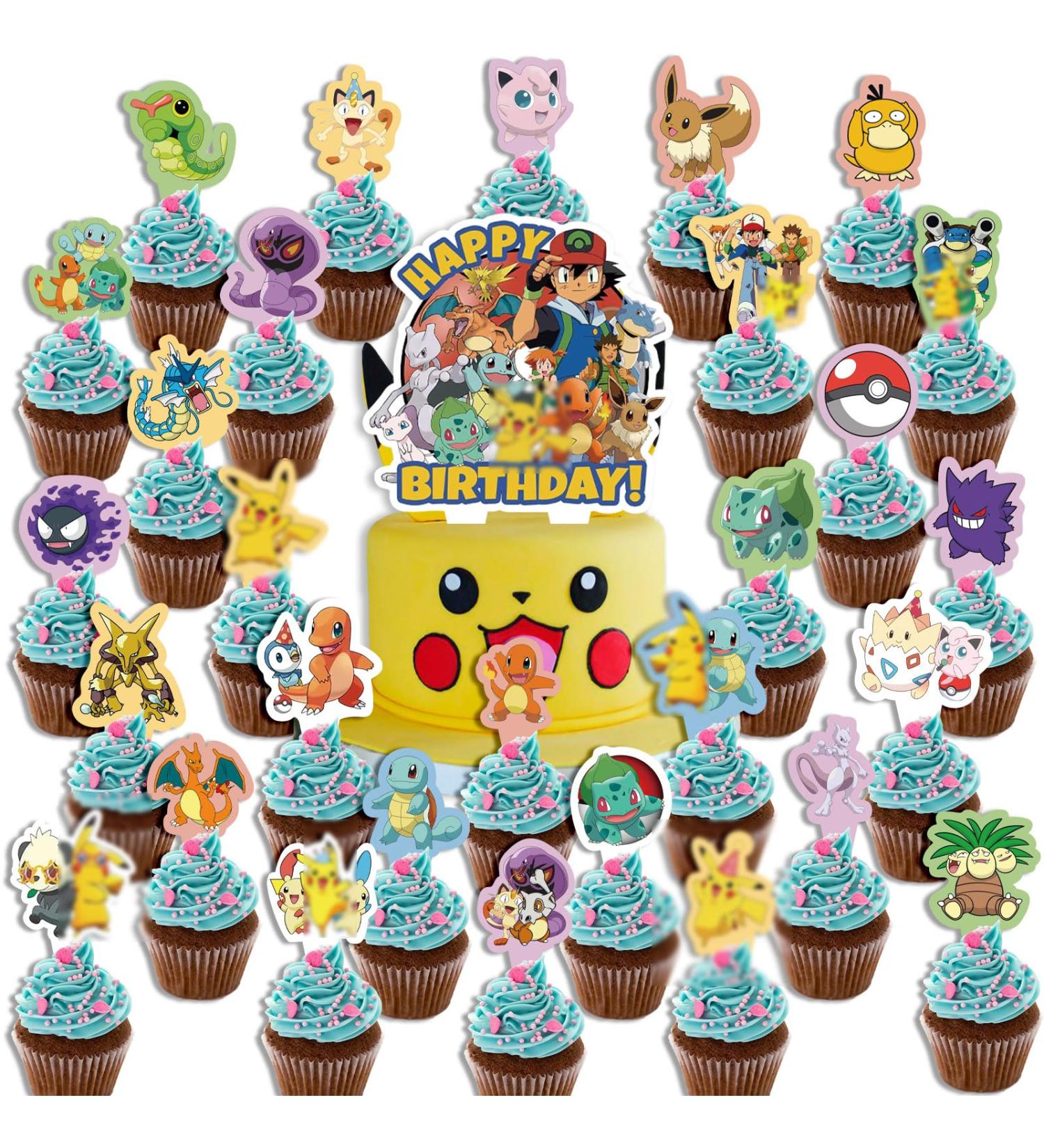 30Pcs Cartoon Anime Cupcake Topper Decorations Cute Cake Topper Birthday Party Decorations Anime Theme Cake toppers Decorations for Birthday Party Kawaii Cake Toppers Birthday Party Favors Supplies - Buy Online on GoSupps.com