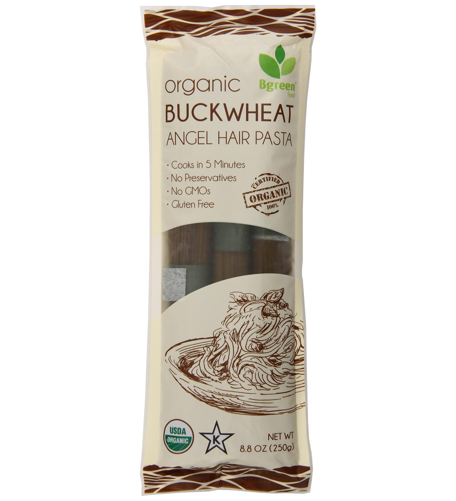 Bgreen Organic Buckwheat Angel Hair Pasta 8.8oz (Pack of 12) - Gluten-Free & Non-GMO - Buy Online on GoSupps.com