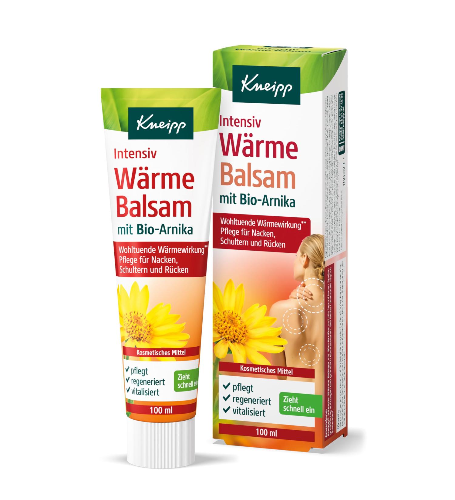 Kneipp Intensiv W rmebalsam mit Bio-Arnika Pflege f r Nacken R cken und Schultern 100 ml Baume - Buy Online on GoSupps.com