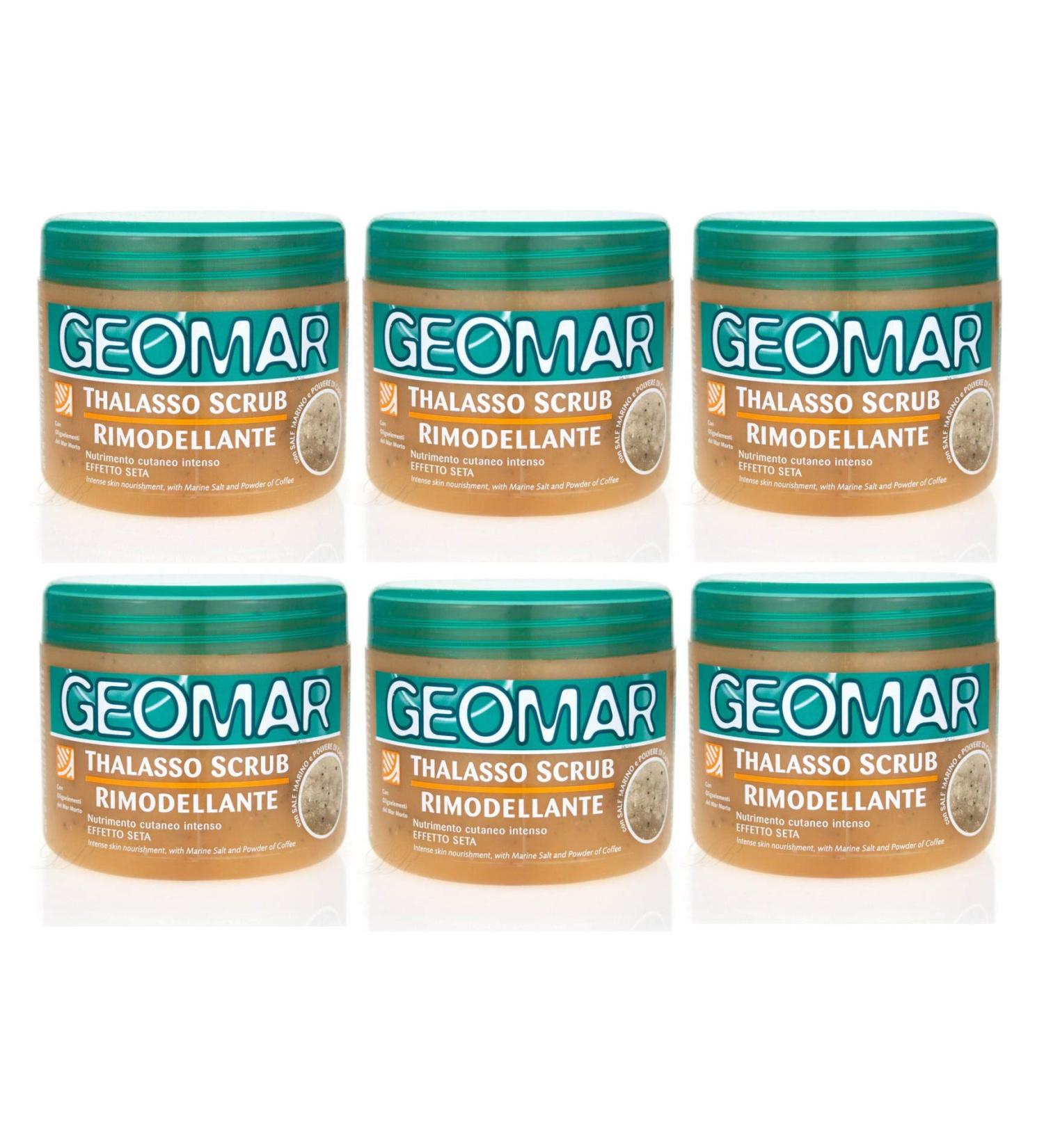 GEOMAR THALASSO Scrub Rimodellante 6 x 600 gr. with sea salt and coffee powder