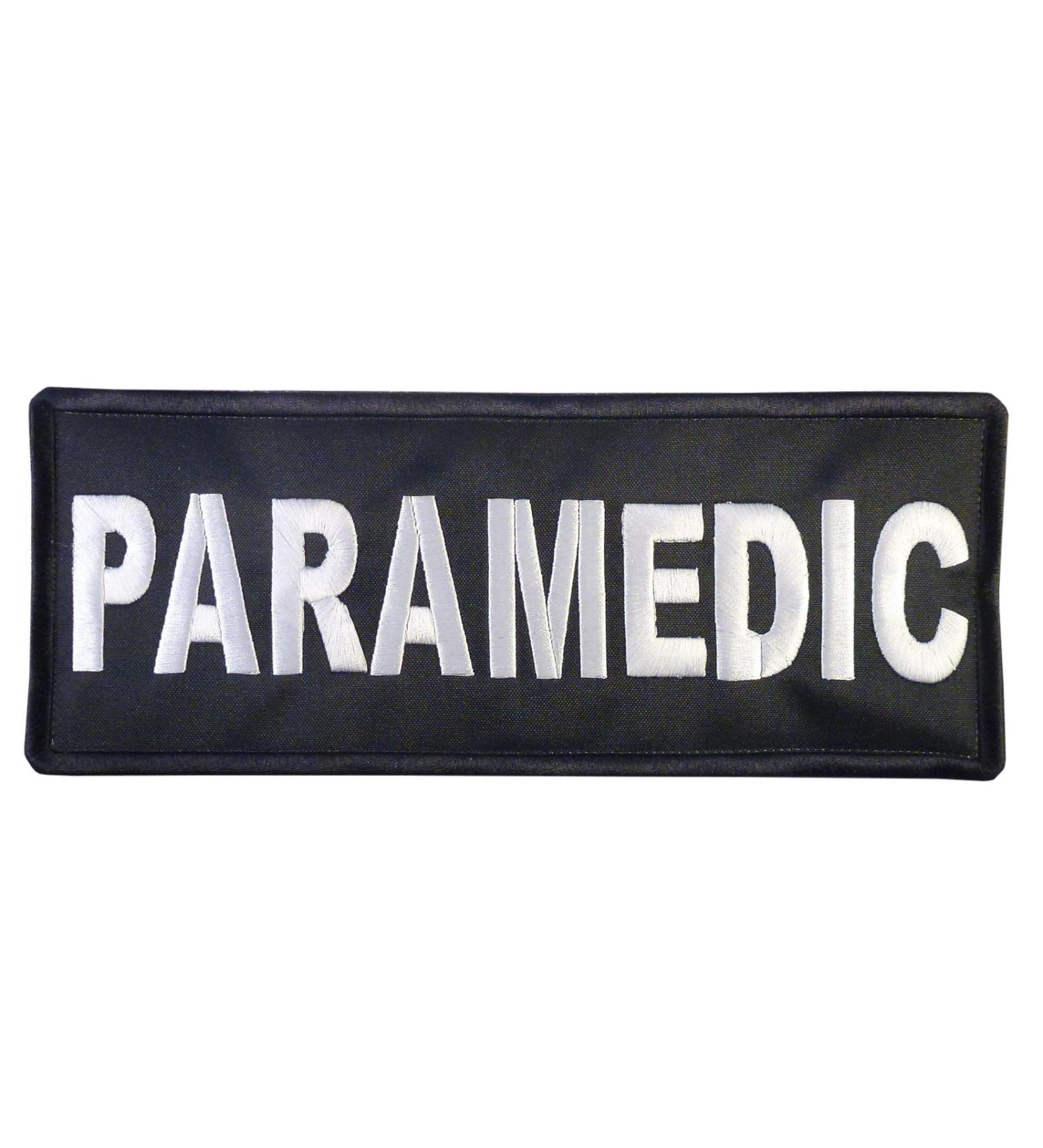 Paramedic XL 10x4 EMT EMS Medic Vest Patch - Tactical Embroidered Nylon Touch Fastener - Buy Online on GoSupps.com