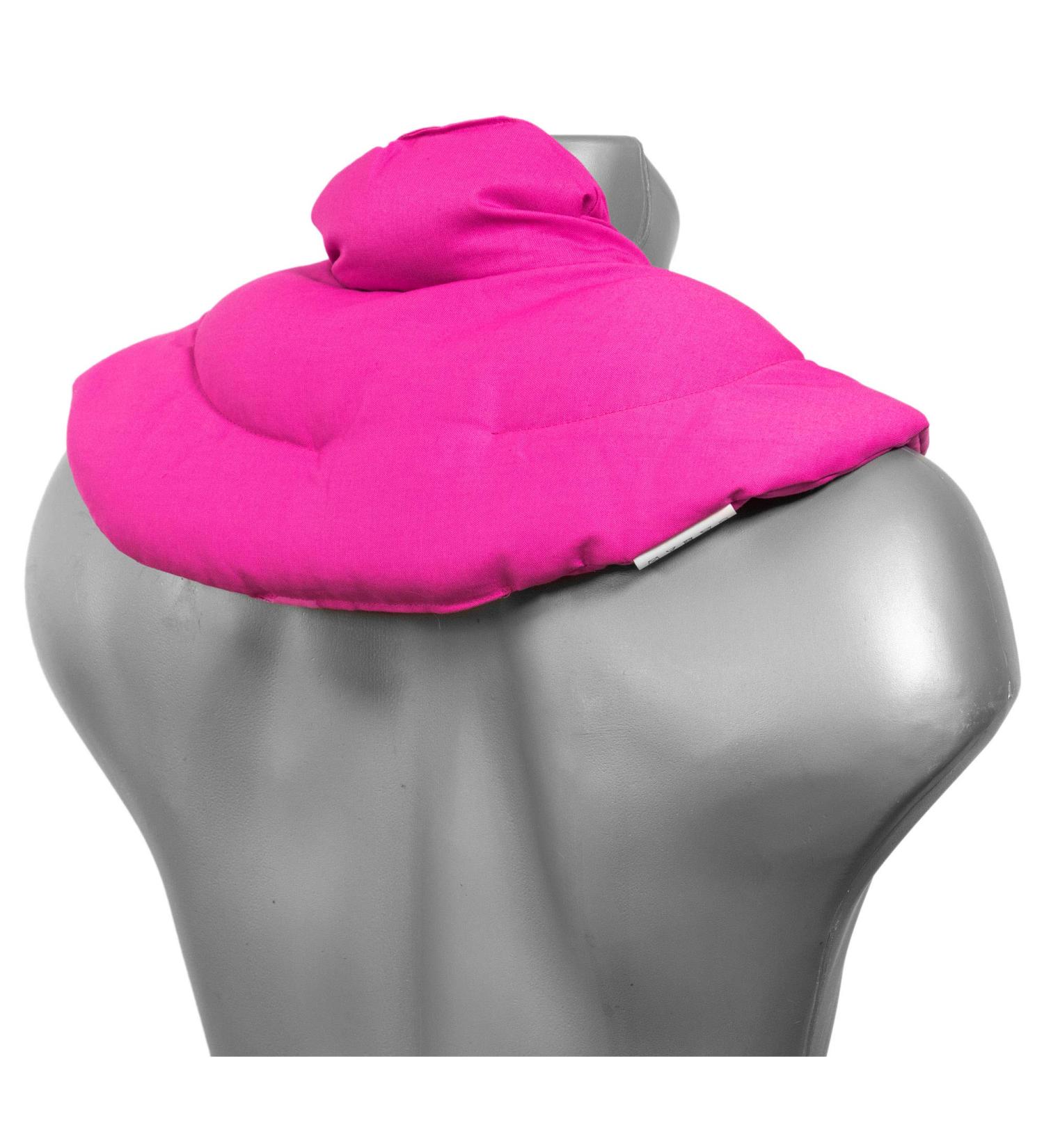 Cozy Pink Neck Pillow with Stand-Up Collar - Heat Pad & Grain Pillow for Ultimate Comfort - Buy Online on GoSupps.com