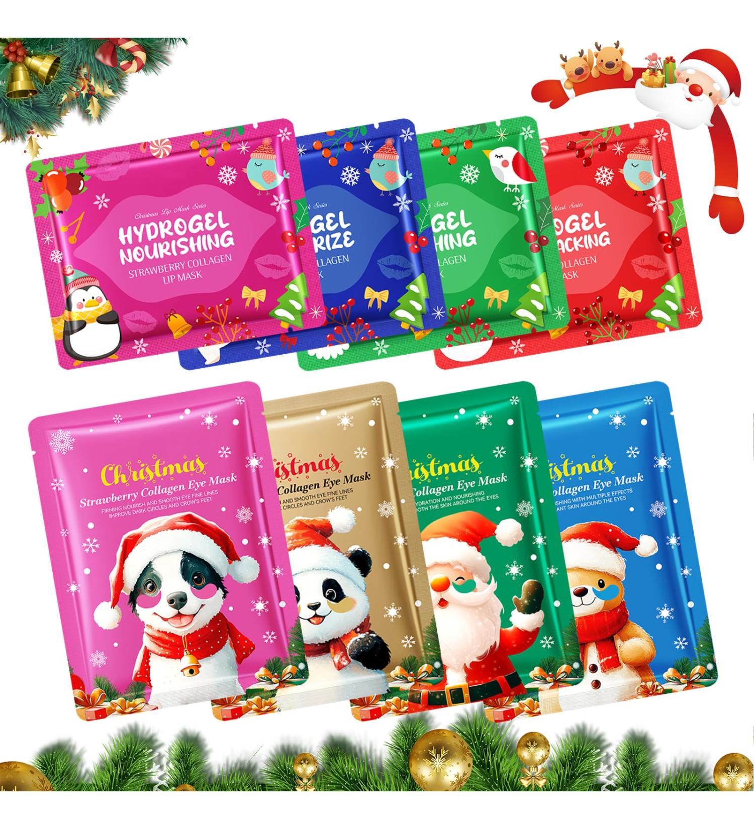 Smdrafy Collagen lip sleeping mask suitable for dry and cracked lips eye pads against dark circles collagen moisturizing against swelling - Buy Online on GoSupps.com