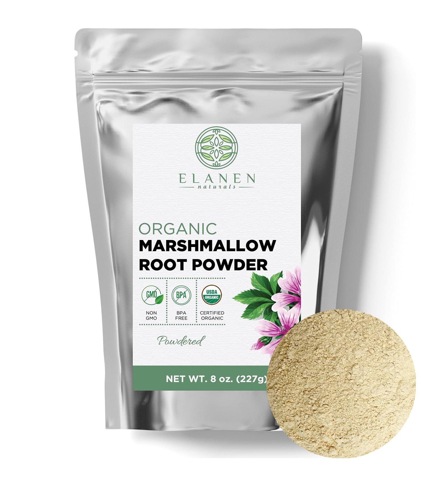 Organic Marshmallow Root Powder 8 oz - USDA Certified Althea Officinalis Herb Powdered, 8 Ounce Pack - Buy Online on GoSupps.com
