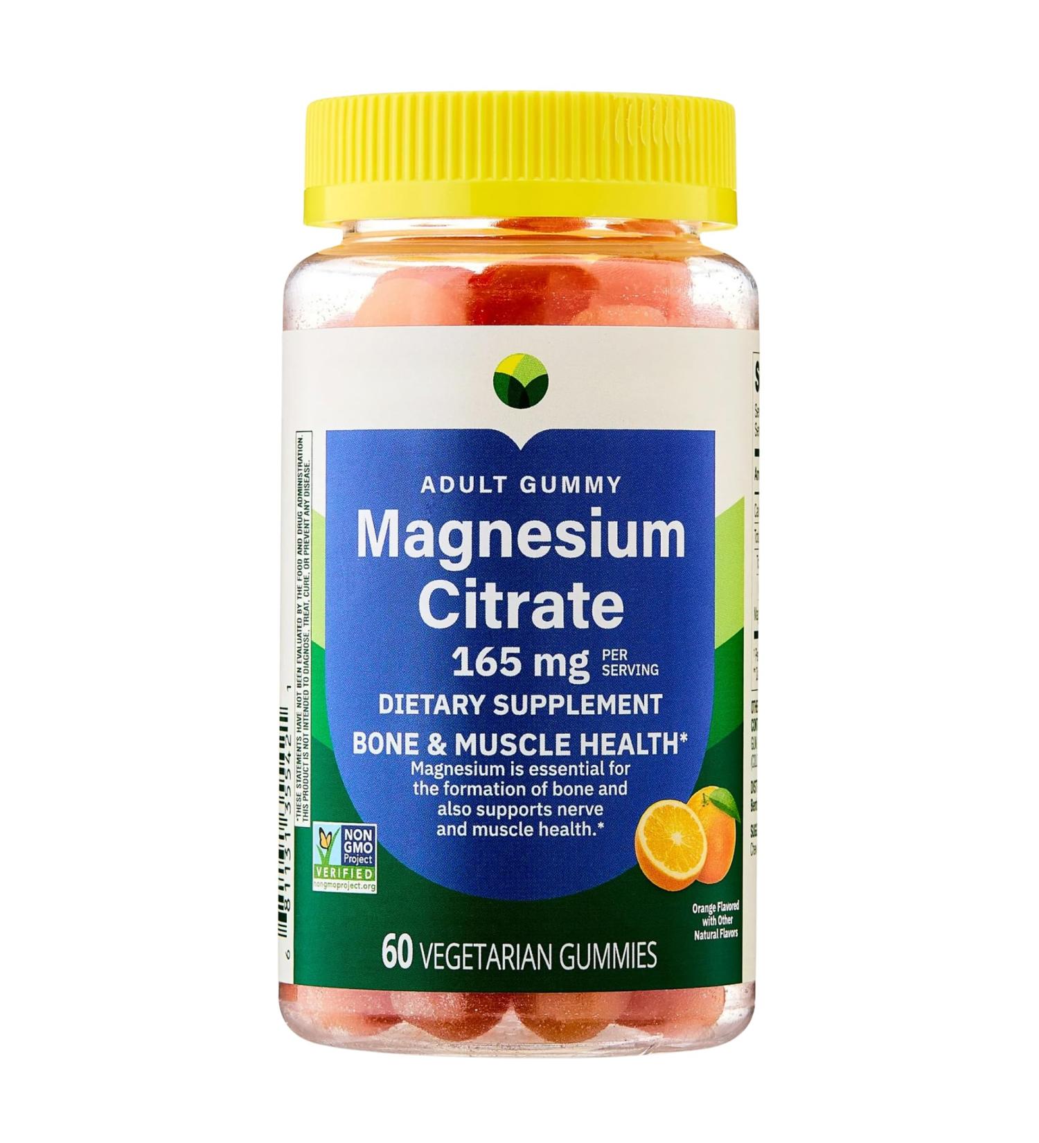 KP+ Magnesium Gummies | Magnesium Citrate 165 mg | 60 Vegetarian Gummies | Supports Bone Muscle & Nerve Health | Orange Flavor | Pack of 1 - Buy Online on GoSupps.com