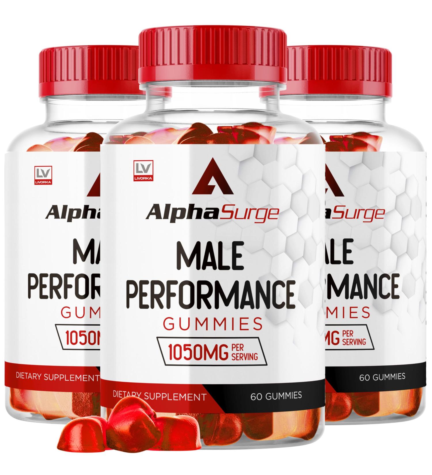 LIVORKA Alpha Surge for Men - Alpha Surge Gummies for Male Alfa Surge Gummies 1050mg Alpha Surge XL Gummie Alphasurge Gummies Alfa Surge Gummies Alpha Sugre Male 180 Gummies for 3 Month - Buy Online on GoSupps.com