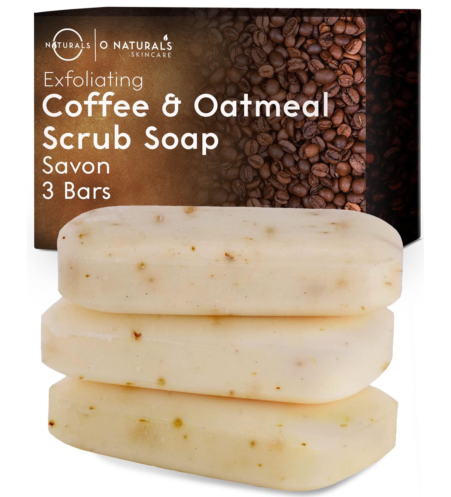 O Naturals Exfoliating Scalp Scrub Bar with Coffee Granules | 4oz Organic Vegan Soap for Hair & Body | Removes Dead Skin & Dandruff | Moisturizing 3-in-1 Formula for Women & Men - Buy Online on GoSupps.com