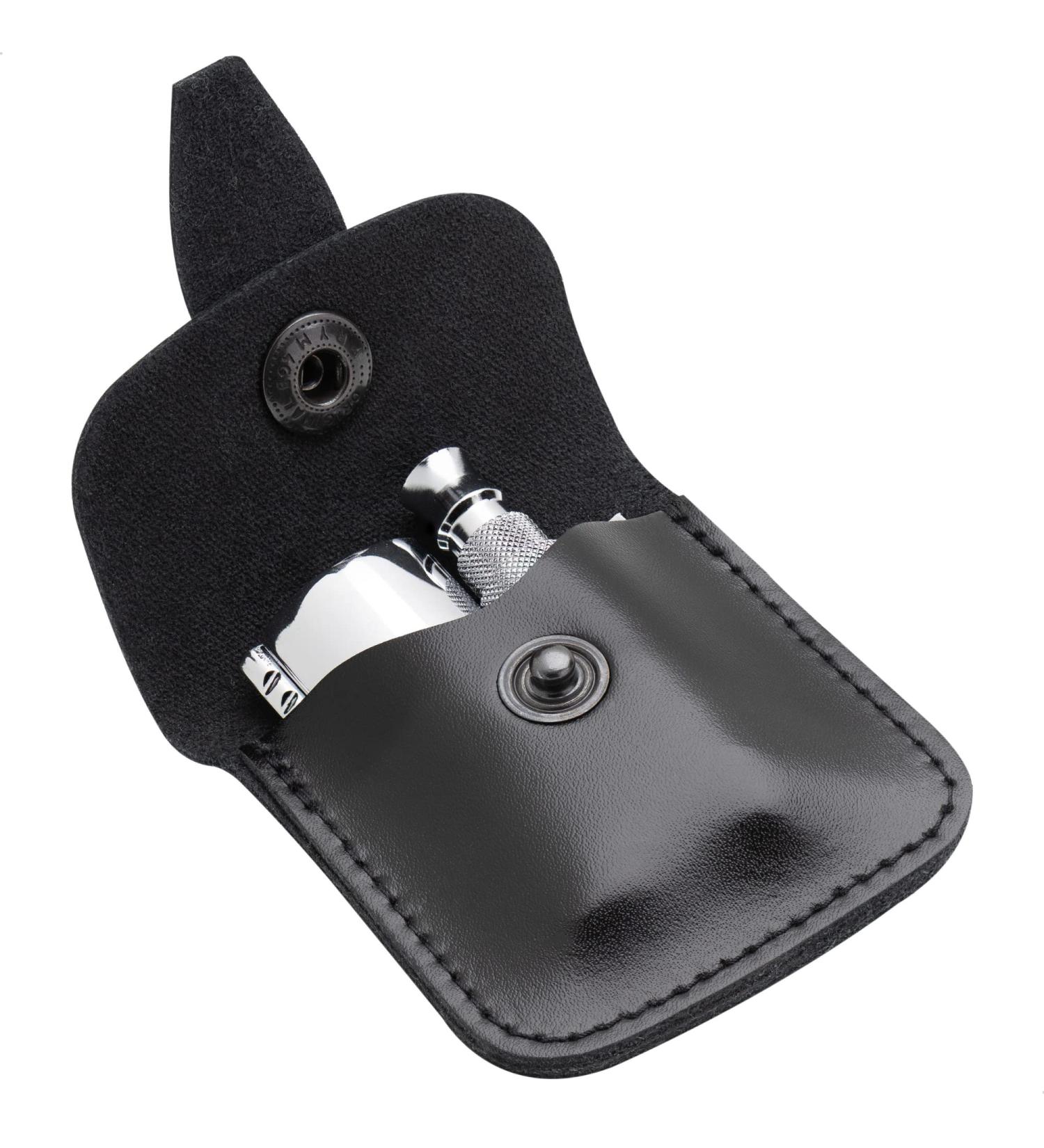 Mercury Reiserasierer 933c - Small Gloss Chrome Razor for Wet Shaving | Three-Part Straight Cut | Premium Zinc & Brass | Made in Germany - Buy Online on GoSupps.com