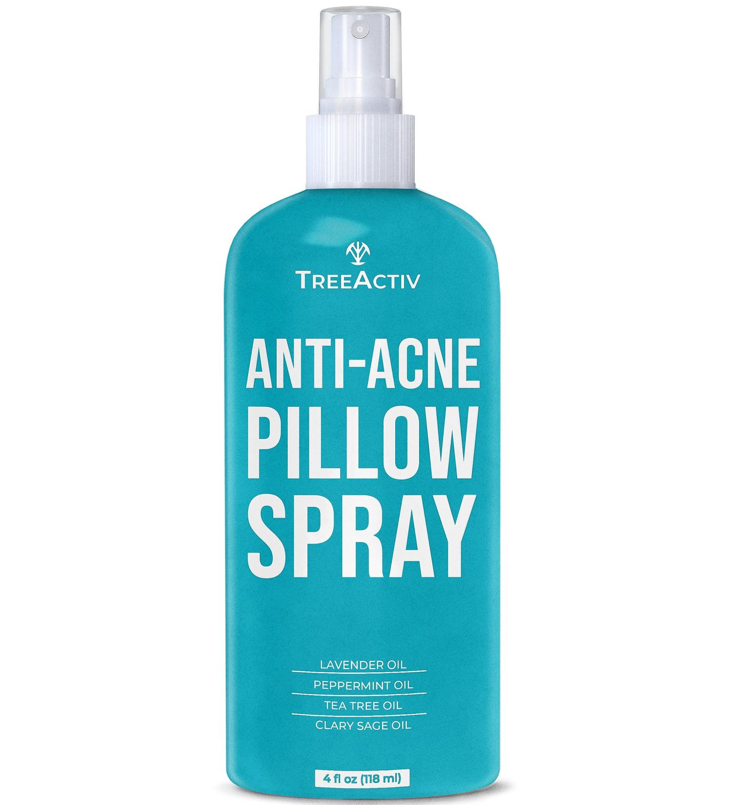 TreeActiv Anti-Acne Pillow Spray - Lavender Sleep Spray for Pillows | Pure Lavender Essential Oil Air Freshener & Aromatherapy Linen Spray | 4 oz Cashmere Dreams - Buy Online on GoSupps.com