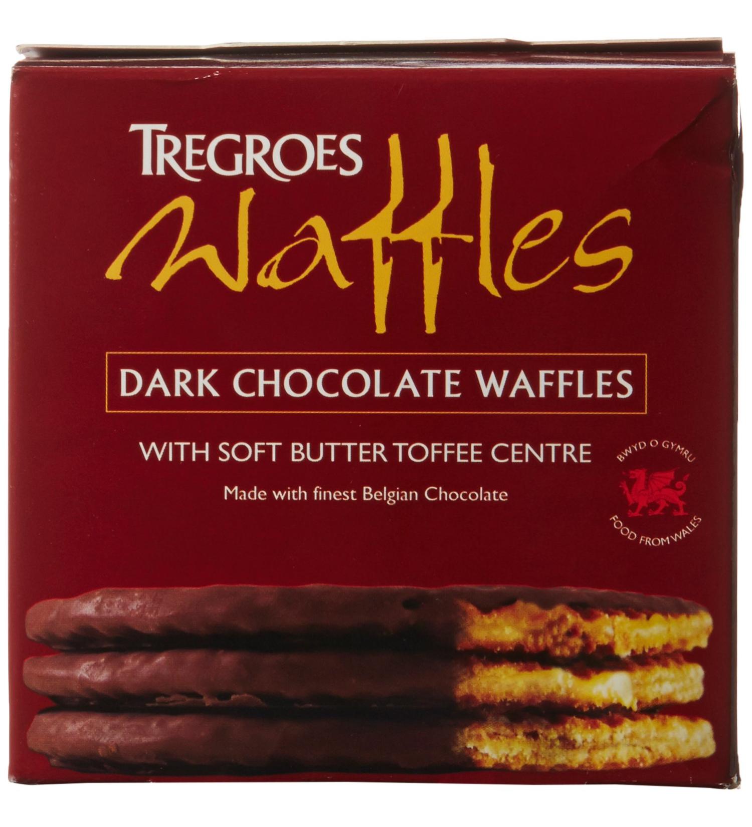 Tregroes Waffles Carton of 6 Dark Chocolate Waffles