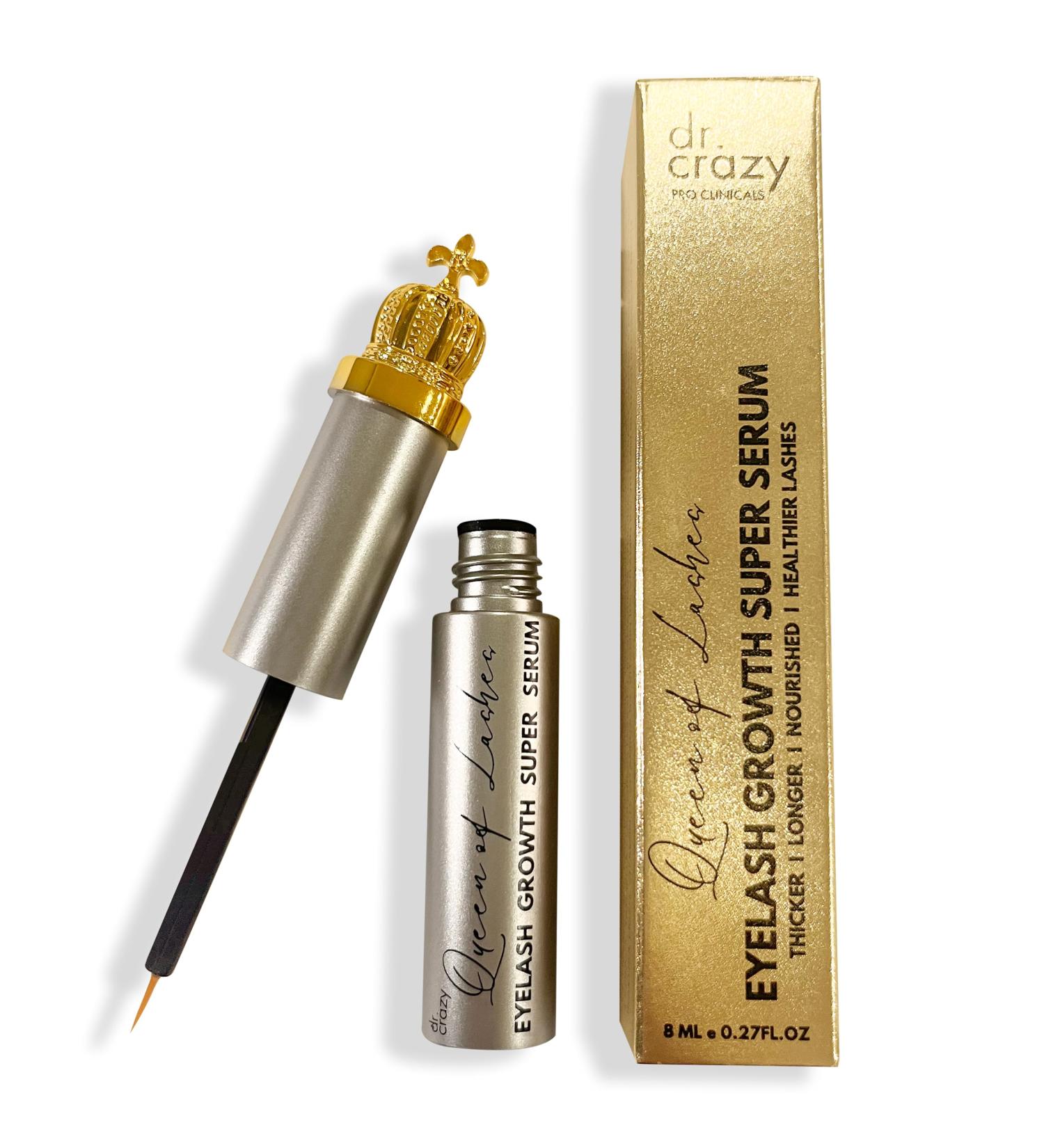 Premium Eyelash Growth Serum | Boost Longer Fuller & Thicker Lashes with Ginseng & Peptides - 8ml - Buy Online on GoSupps.com