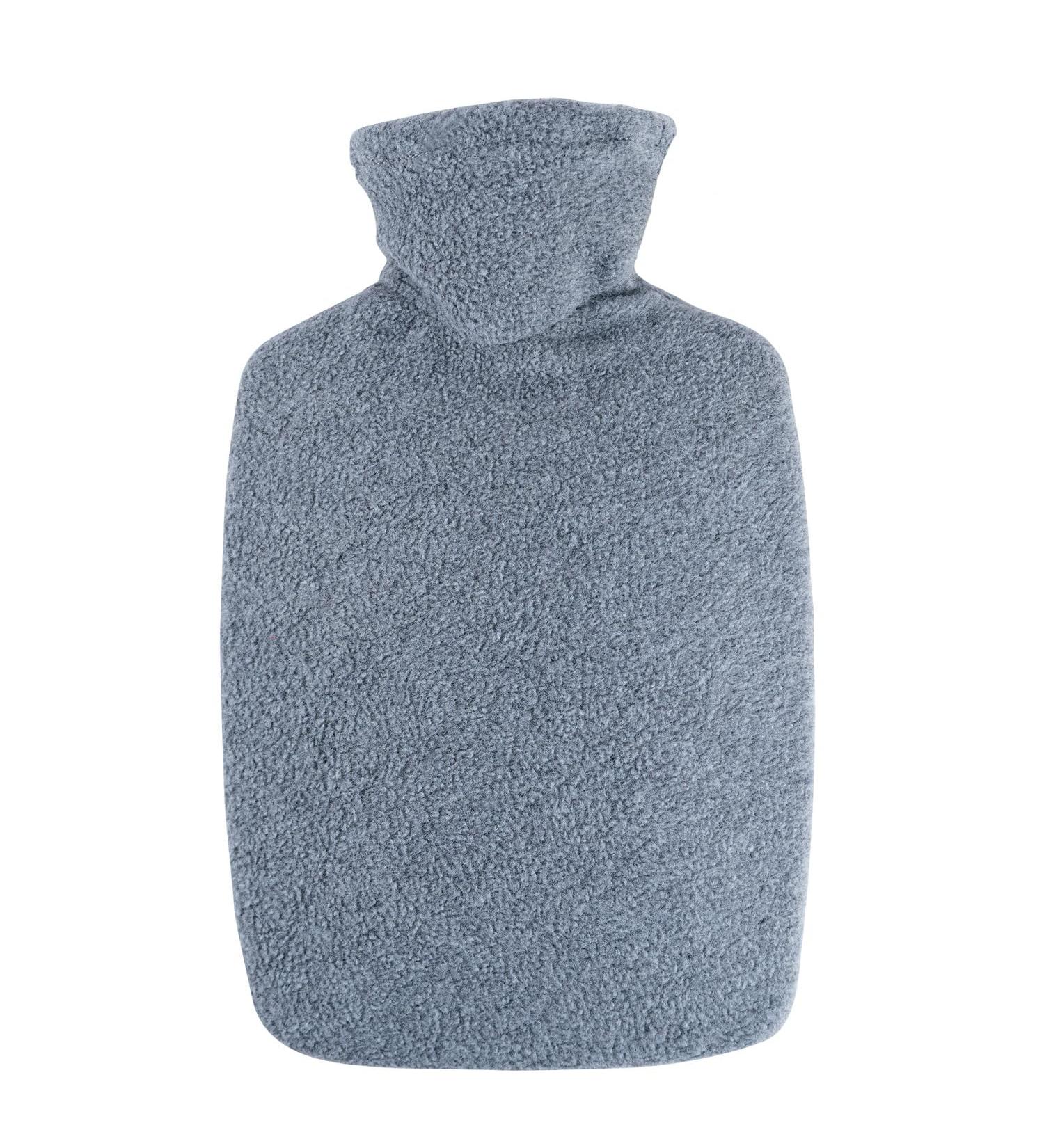 Hugo Frosch hot water bottle classic 1.8 l with fleece cover grey