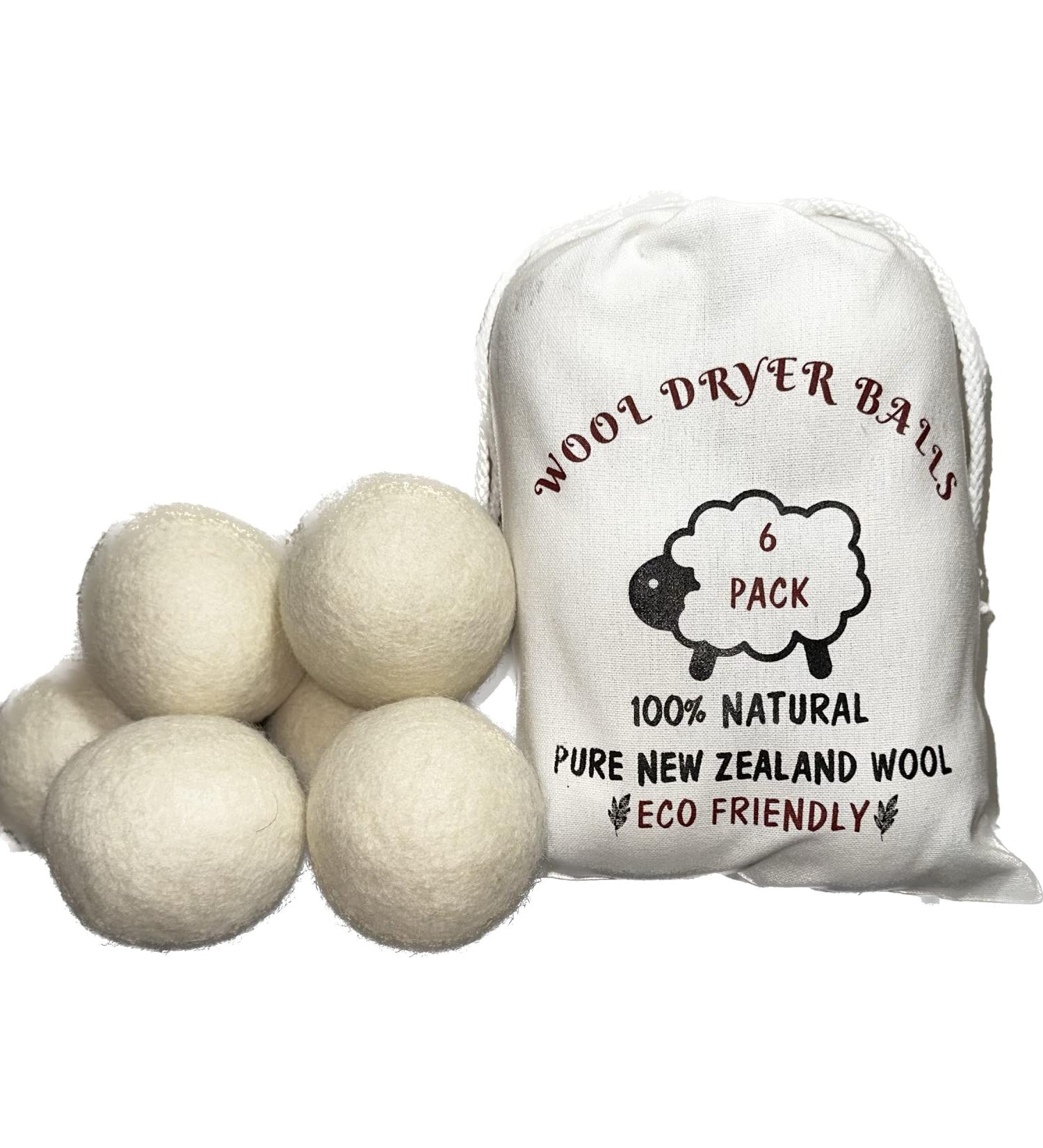 100% Natural Wool Dryer Balls for Eco-Friendly Fabric Softening - Buy Online on GoSupps.com