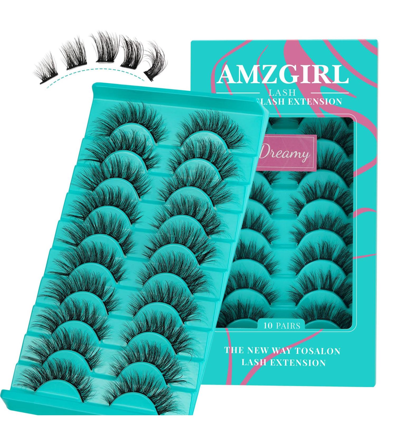 Lash Clusters 10 Pairs Cluster Lashes Wispy 3D Eyelash Clusters D Curl Fluffy Diy Lash Extensions at Home Natural Individual Lashes Cluster False Eyelashes(Dreamy 12-18mm) Dreamy(12-18mm) - Buy Online on GoSupps.com