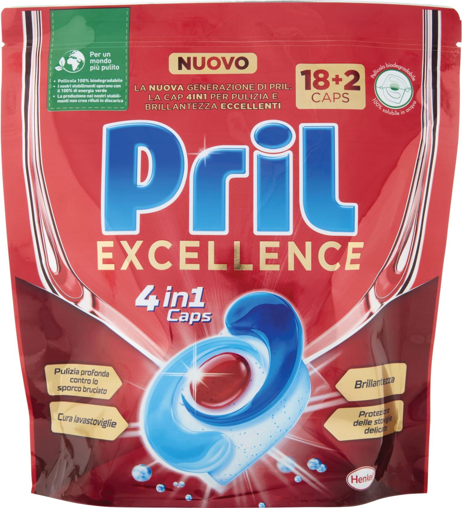 Pril Excellence 4 in 1 Caps 346g - Buy Online on GoSupps.com