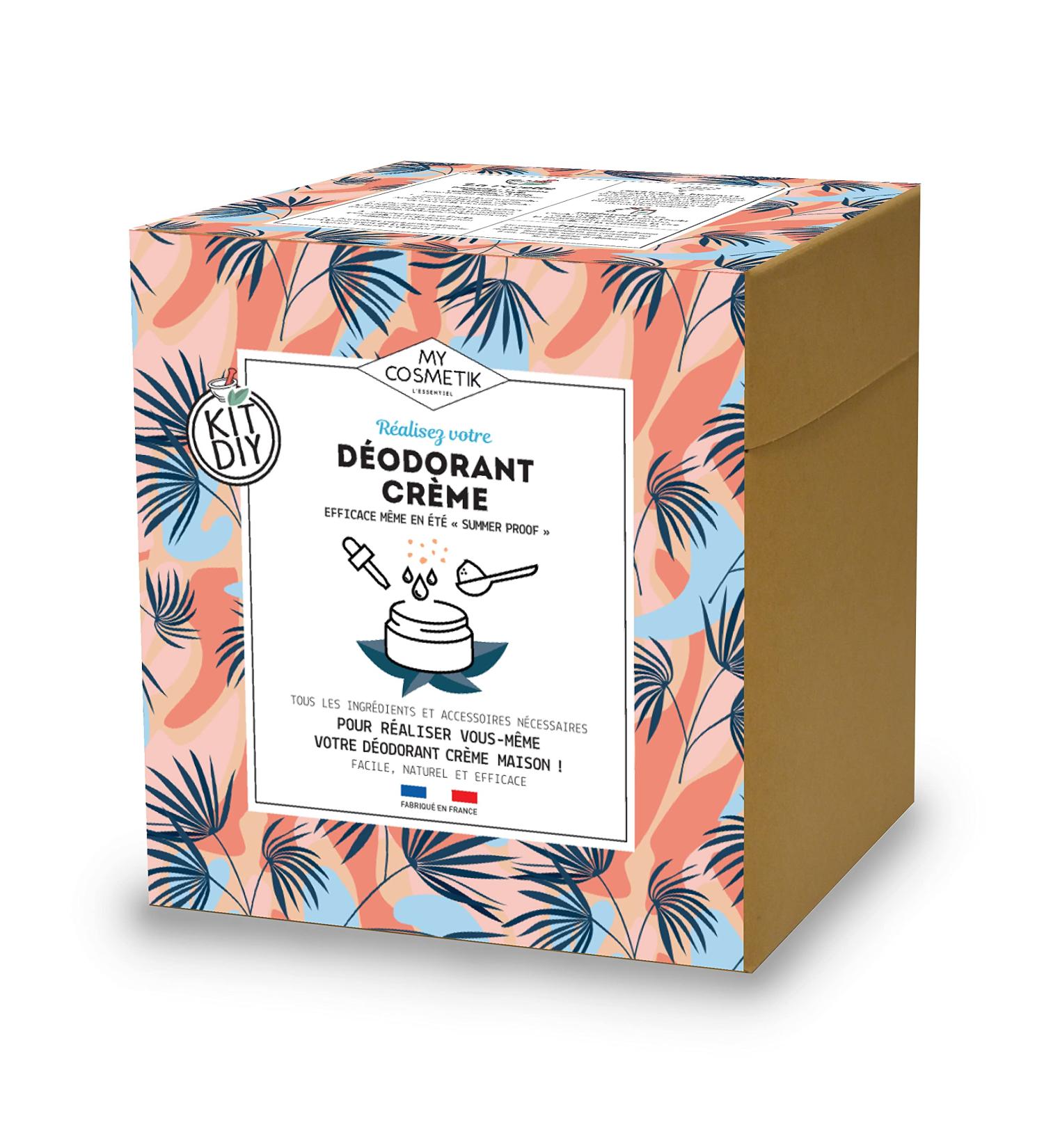 MY COSMETIK - DIY gift box - Cream deodorant - 100% natural and gentle perfectly suited to sensitive skin - Composed of 82% active ingredients - Recipe + ingredients! - Made in France - Buy Online on GoSupps.com