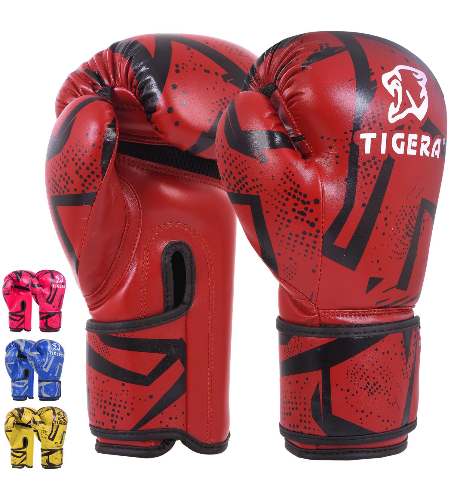 Tigera Children s Boxing Gloves 6oz | Kickboxing & Muay Thai Sparring | Red Martial Arts Training Punching & Coaching Gloves for Boys & Girls - Buy Online on GoSupps.com