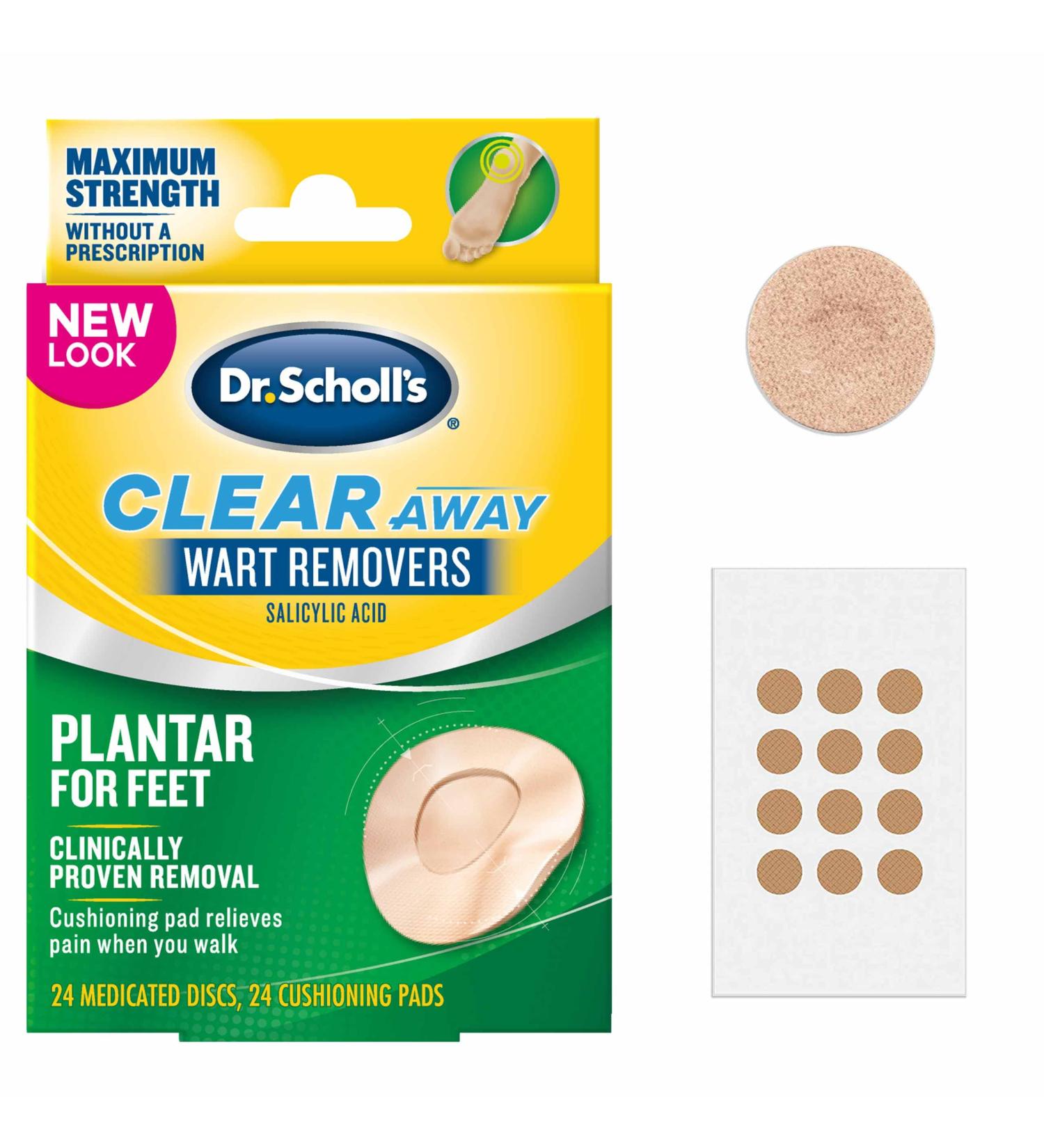 Dr. Scholl's Clear Away Plantar Wart Remover for Feet - 24 ea (Pack of 24) - Buy Online on GoSupps.com