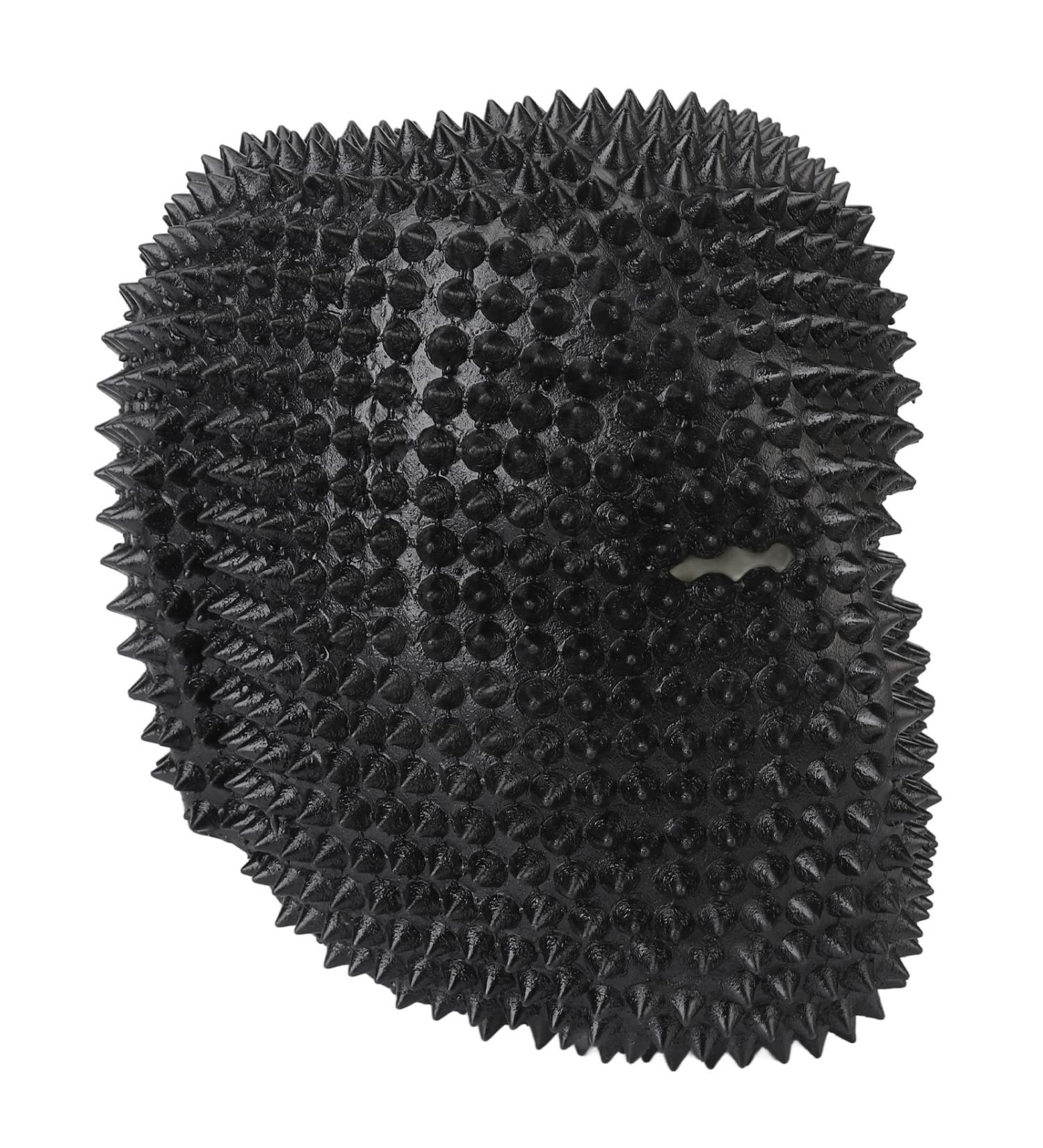 Shop Unique Black Spikes Face Cover - Perfect for Halloween Music Festivals & Cosplay | Easy to Wear & Clean - Buy Online on GoSupps.com