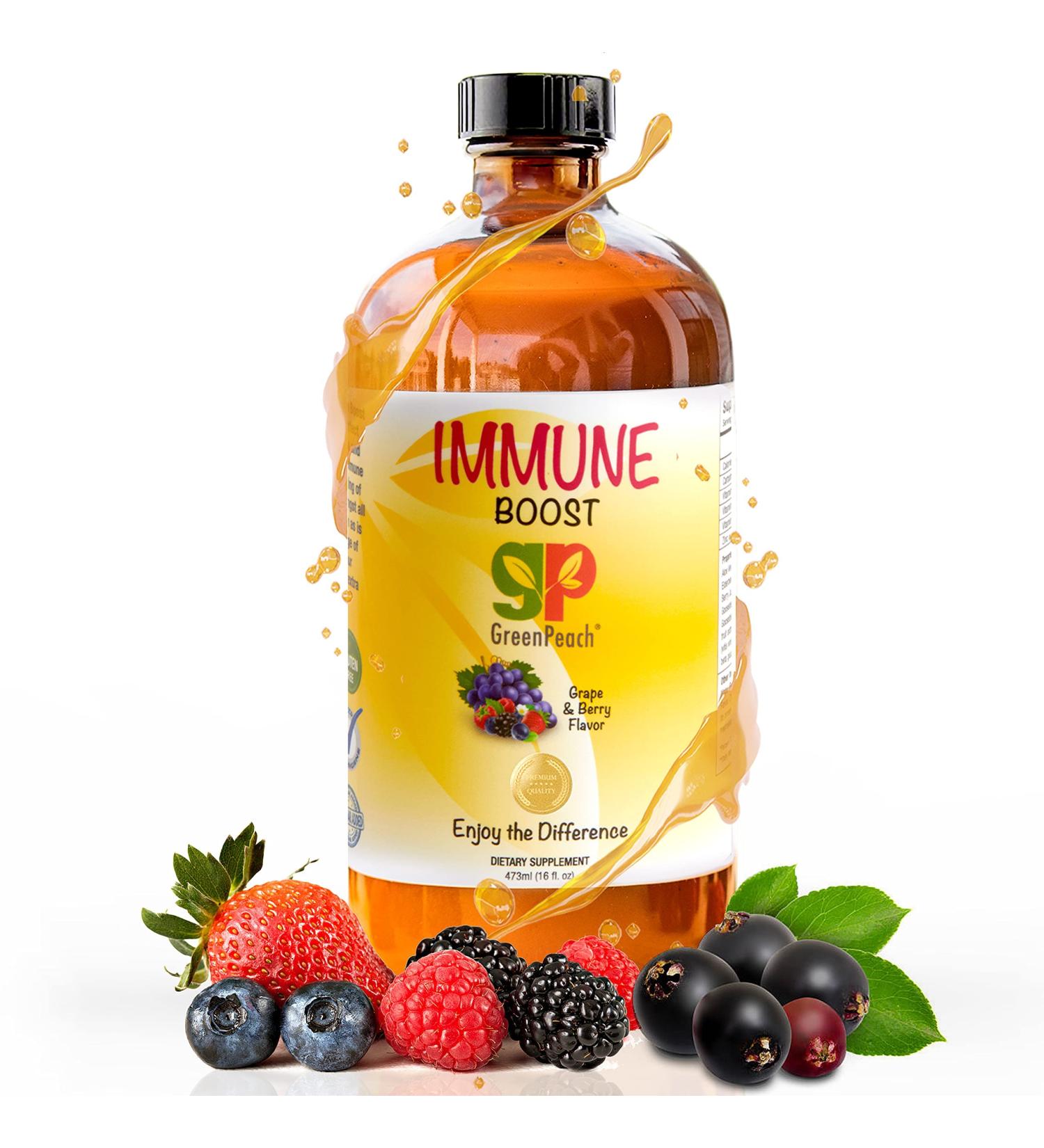 Organic Elderberry Kids Immune Support Syrup - Vitamin C D E Zinc | Immune Defense Booster for Toddlers | Vegetarian Formula - No Added Sugar - Buy Online on GoSupps.com