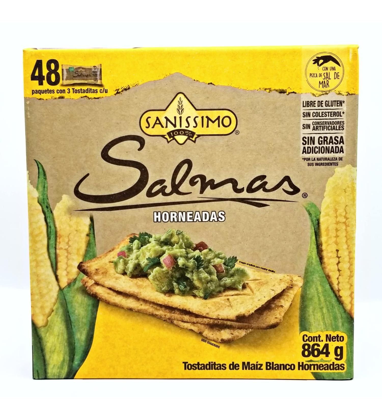 Sanissimo Oven Bake Corn Crackers - 3 Count, Pack of 48 | Salmas Horneadas - Buy Online on GoSupps.com