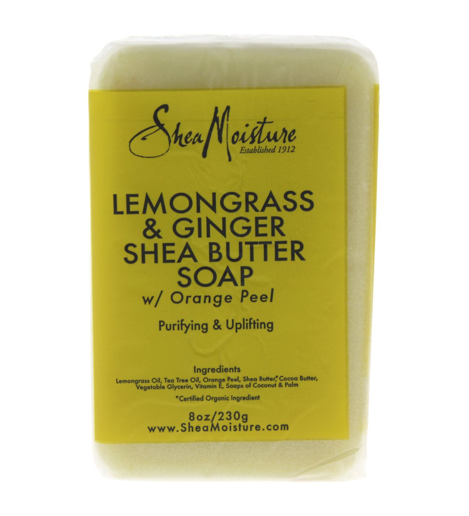 SheaMoisture Lemongrass & Ginger Shea Butter Soap - 8 oz