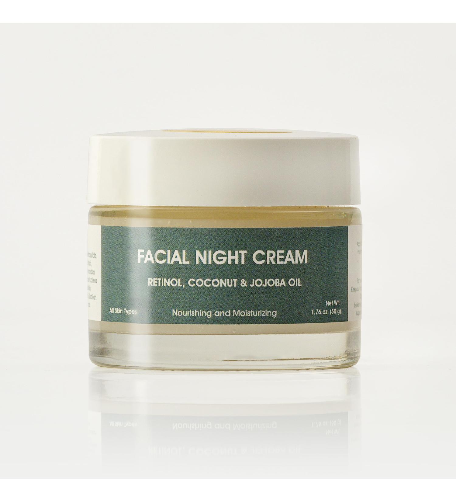 Limoux Moisturizing Night Cream - 1.7 oz | Anti-Aging Retinol & Coconut | Nourishing for All Skin Types | Paraben Free Cruelty Free Vegan - Buy Online on GoSupps.com