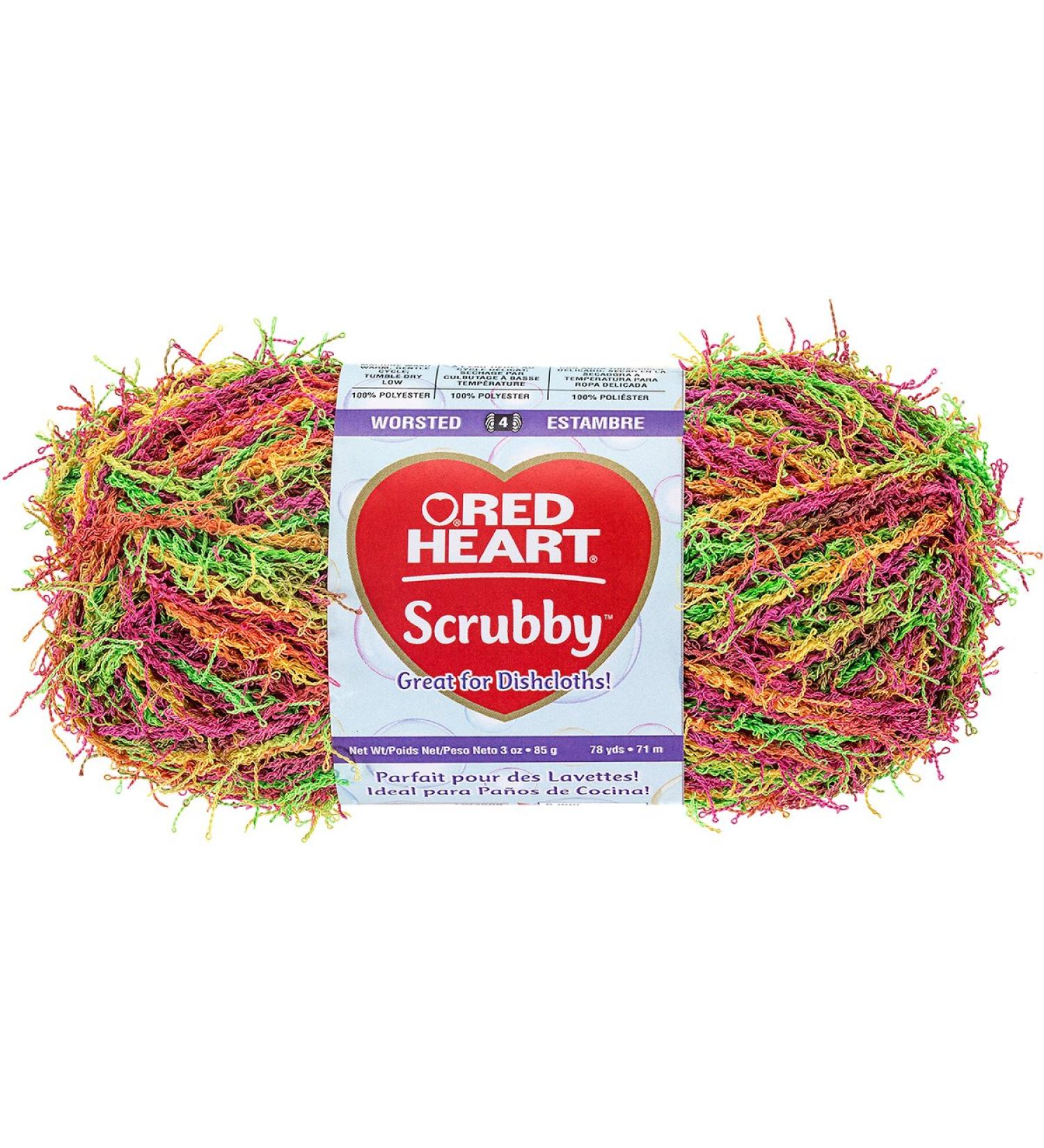 Red Heart Scrubby Yarn  Tropical