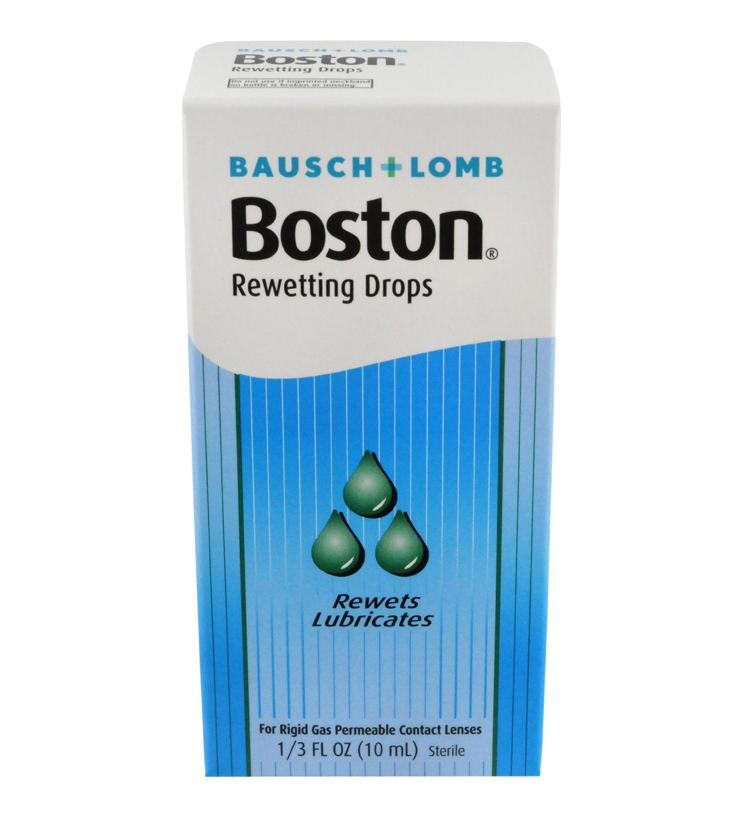 Bausch+Lomb Rewetting Drops for RGP Contact Lenses 1/3-Oz Bottles (Pack of 3) - Buy Online on GoSupps.com