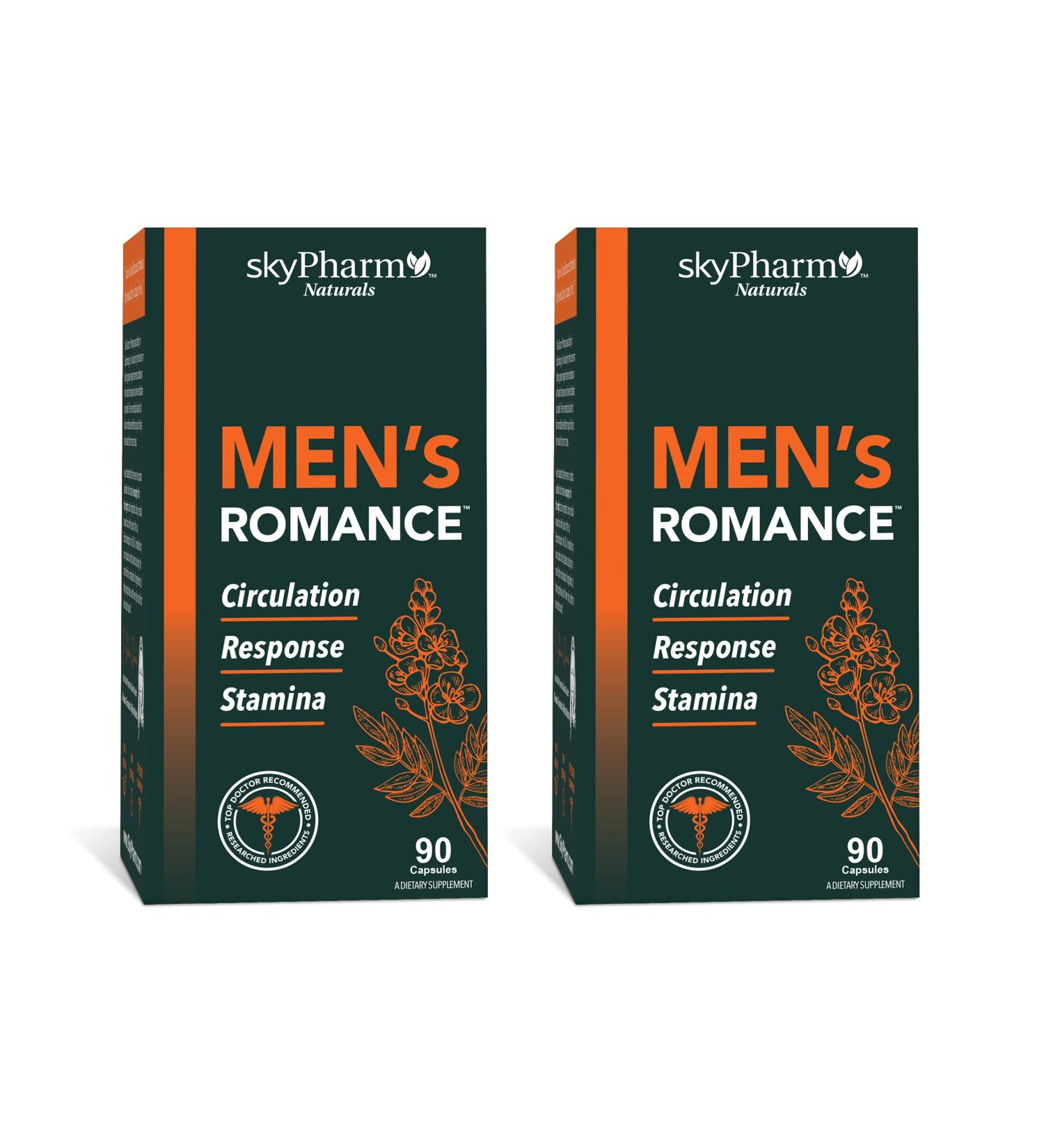Men's Romance by SkyPharm - with Tribulus Terrestris Fenugreek & Longjack Root - 2 Pack - Buy Online on GoSupps.com