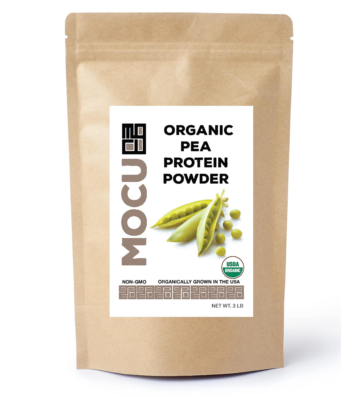 Certified Organic US Grown Pea Protein I 80% I Batch Tested for Heavy Metals I 3 LBS I Packaged Daily - Buy Online on GoSupps.com