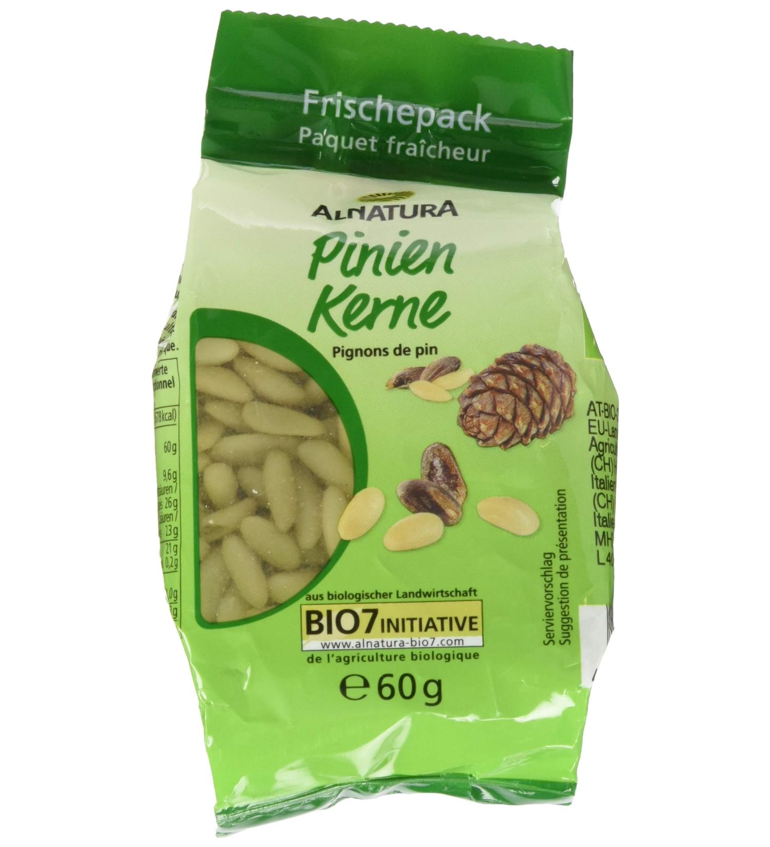Buy Alnatura Organic Pine Nuts 60g | Premium Quality for Healthy Snacking - International Shipping - Buy Online on GoSupps.com