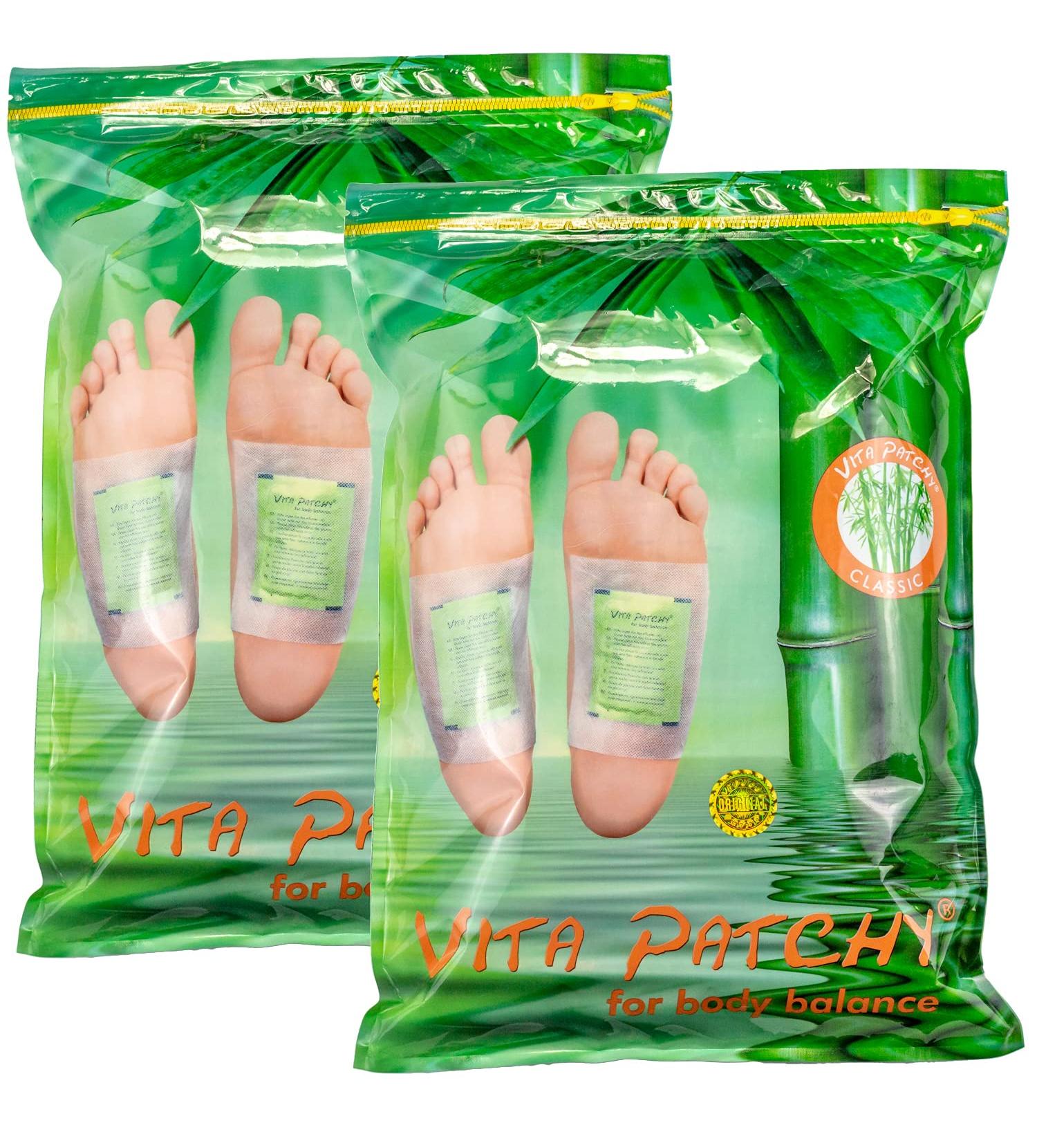 Buy 200 x Vita Patchy Gold Foot Plasters - High-Quality Tourmaline Bamboo Foot Pads for Soothing Relief - International Shipping Available - Buy Online on GoSupps.com