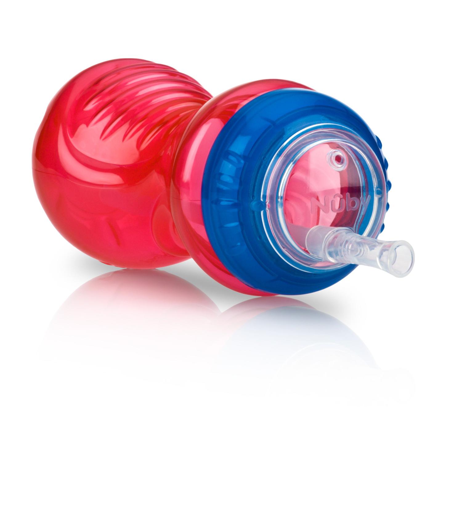 Nuby No-Spill 10oz Cup with Flex Straw - Assorted Colors | Leak-proof Sippy Cup for Toddlers - Buy Online on GoSupps.com