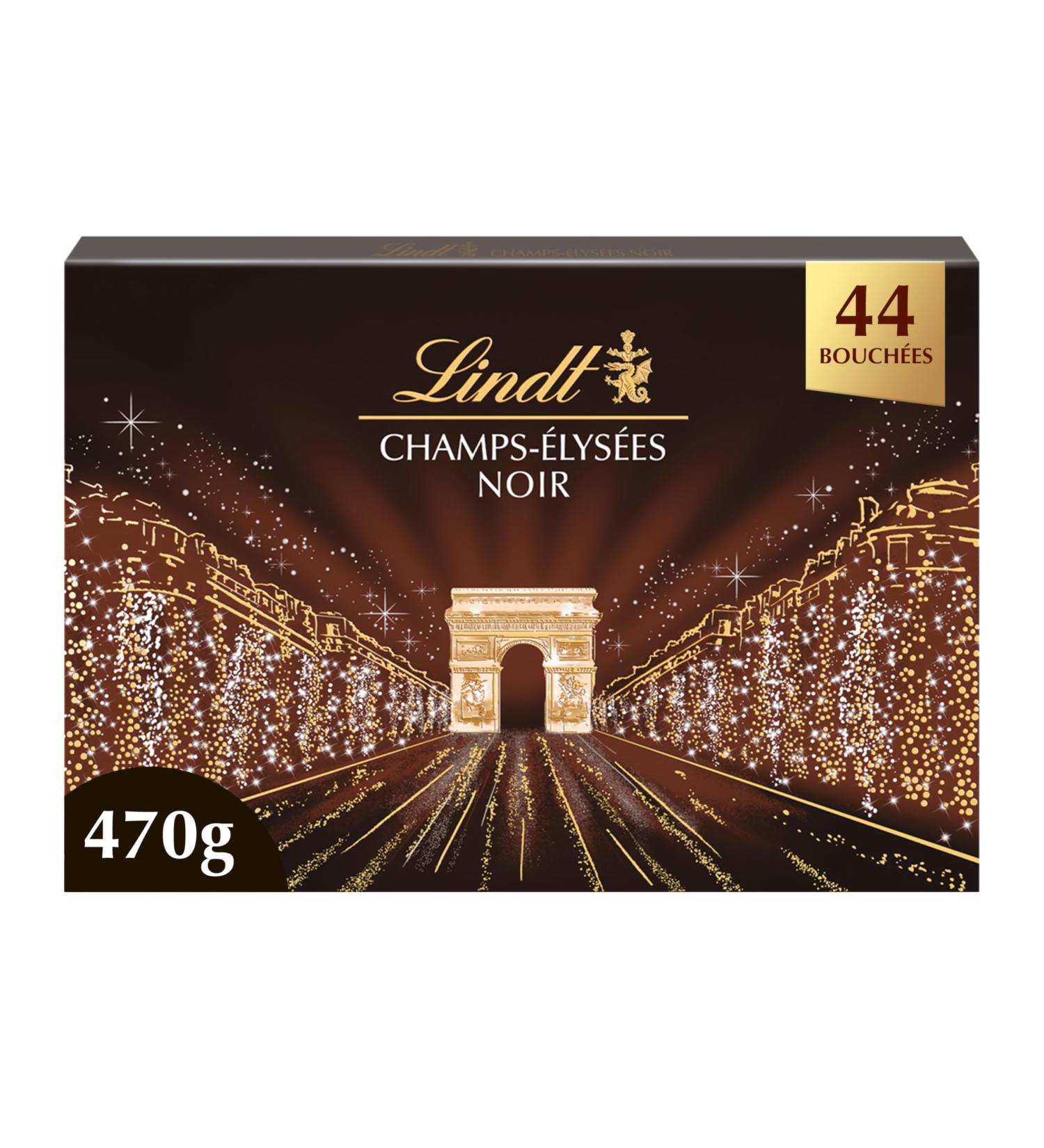 Lindt - CHAMPS- LYS ES Noir Box - Assortment of Dark Chocolates - Pralines Crispy and Smooth - Ideal for Christmas 470g - Buy Online on GoSupps.com