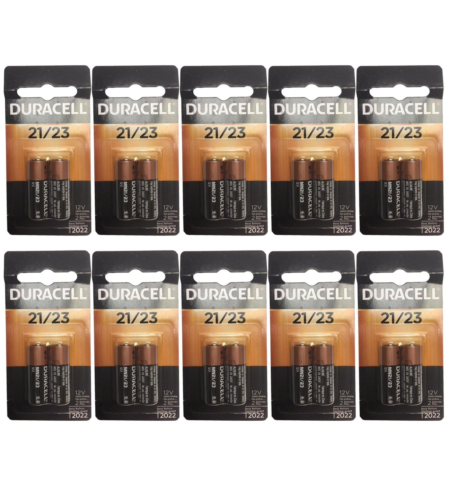 Duracell 10x 2pk MN21 Alkaline 12V Battery A23 GP23A GPS Tracker Keyless Remote