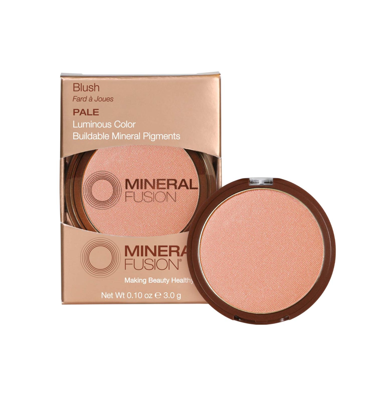 Mineral Fusion Pale Pink Blush - 0.10 Oz | Floral Rose Makeup - Buy Online on GoSupps.com
