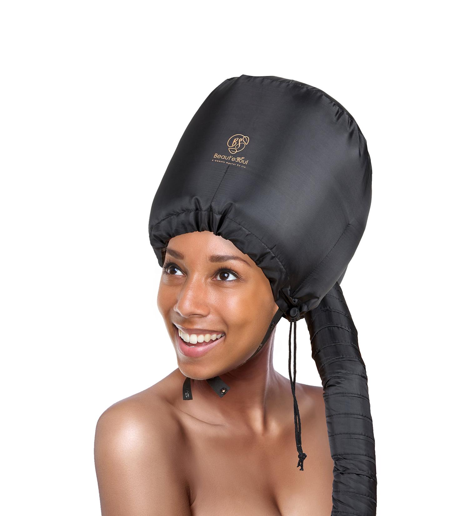 Soft Bonnet Hood Hair Dryer Attachment for Natural Curly Hair Care | Deep Conditioning and Styling Mask Cap | Adjustable Large Hood for Handheld Dryers - Buy Online on GoSupps.com
