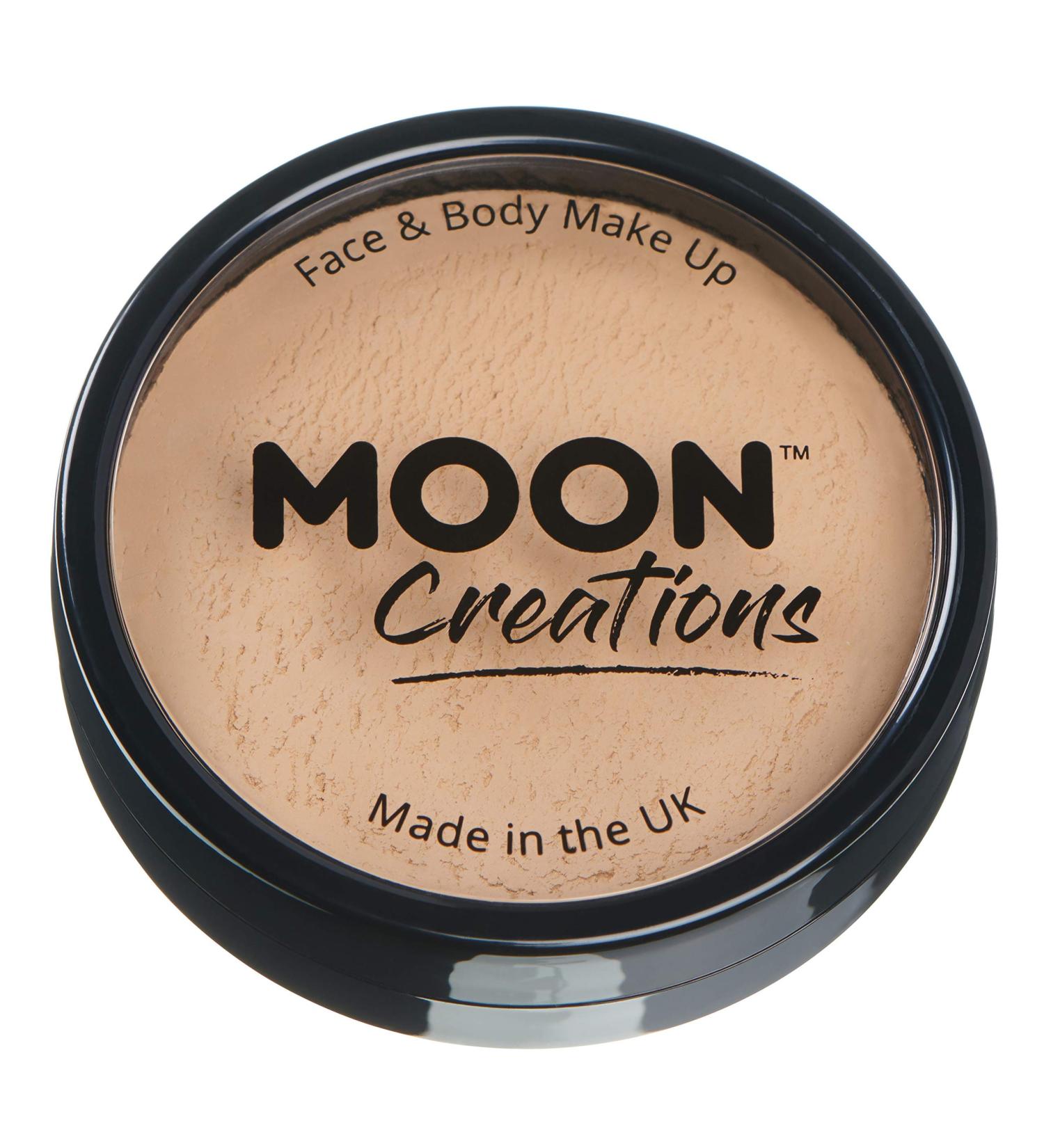 Moon Creations Pro Face & Body Makeup Beige 36g - Professional Face Paint Cake Pots for Kids & Adults | Festivals, Fancy Dress, Halloween - Buy Online on GoSupps.com