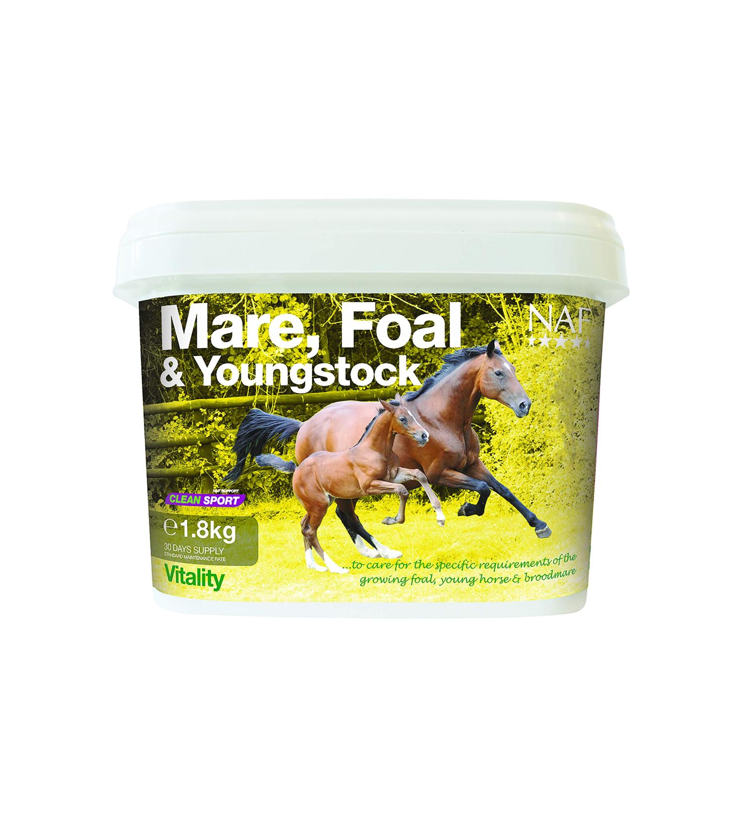 Natural Animal Feeds NAF Mare Foal And Youngstock 1.8 g (Pack of 1)