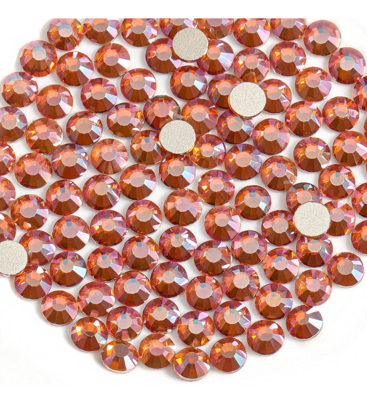 Beadsland 1440 Flat Back Rhinestones - Amber Nail Crystals (SS3 1.3-1.4mm) for DIY Nail Art - Buy Online on GoSupps.com