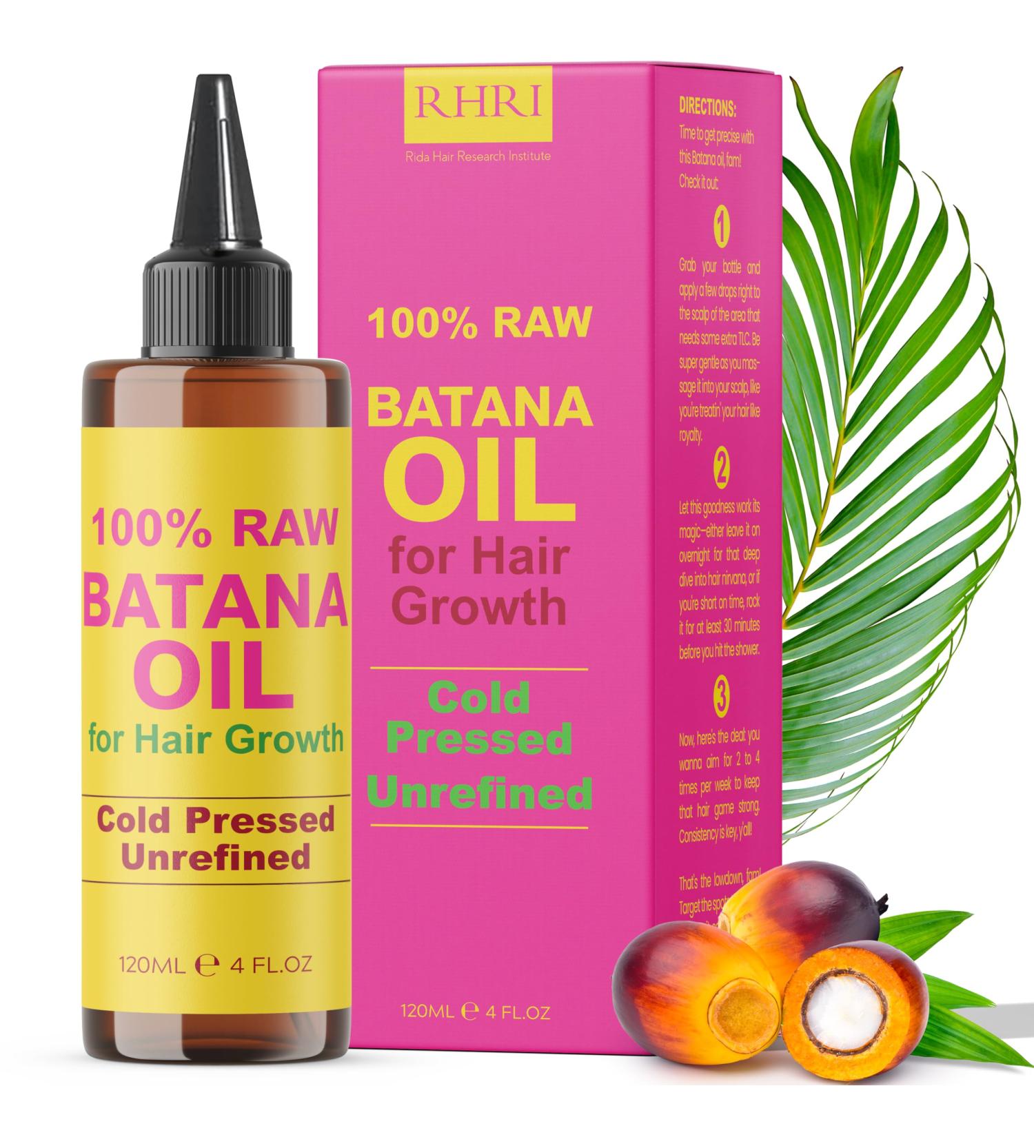 Batana Oil for Hair Growth | 100% Pure Cold Pressed Treatment for Curly Hair | Chemical-Free Solution for Men & Women | International Shipping Available - Buy Online on GoSupps.com