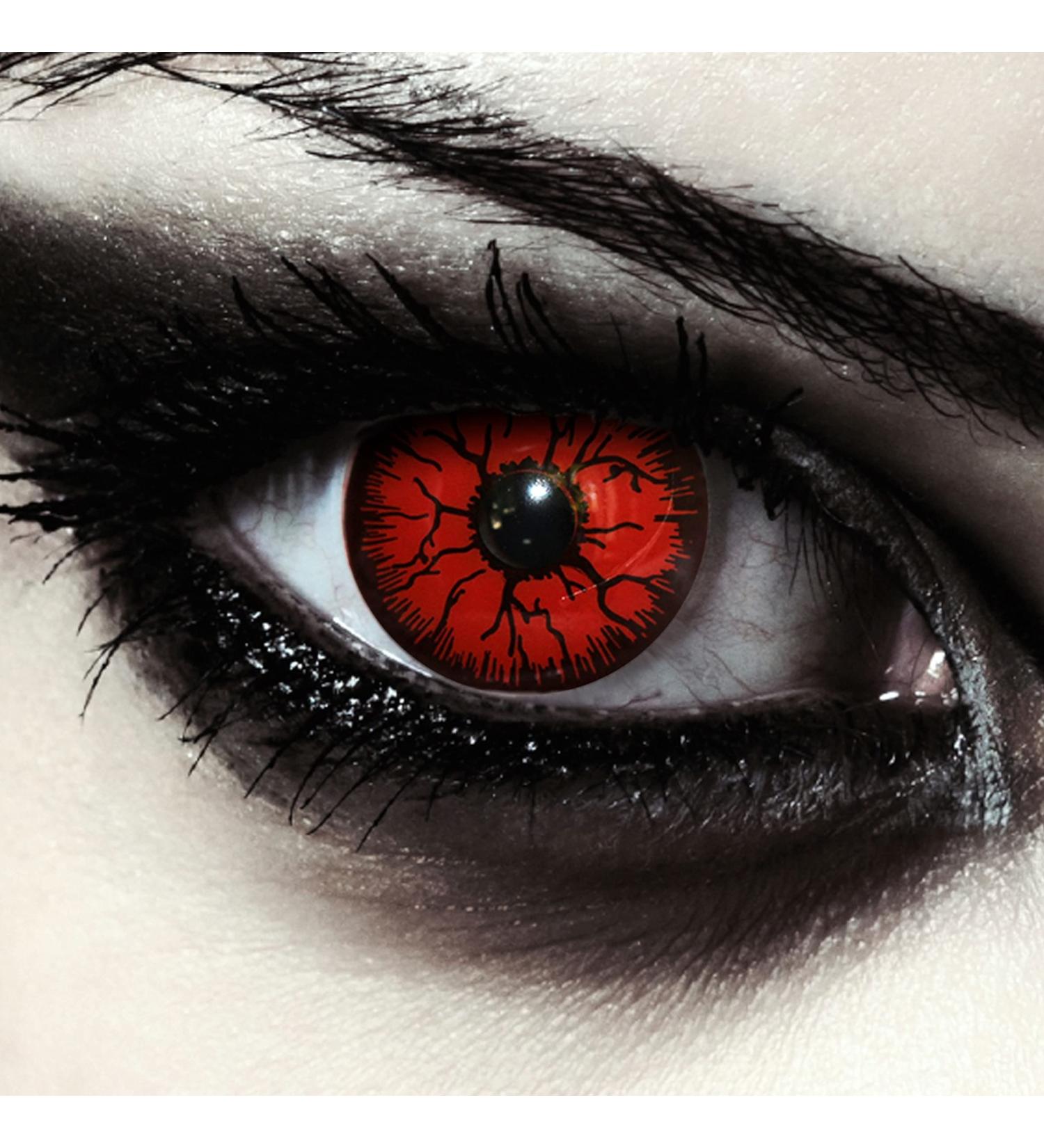 Buy DESIGNLENSES Red Halloween Monster Costume Contact Lenses | Non-Prescription Soft Vampire Color Lenses (2 Pieces) - Perfect for Halloween! - Buy Online on GoSupps.com