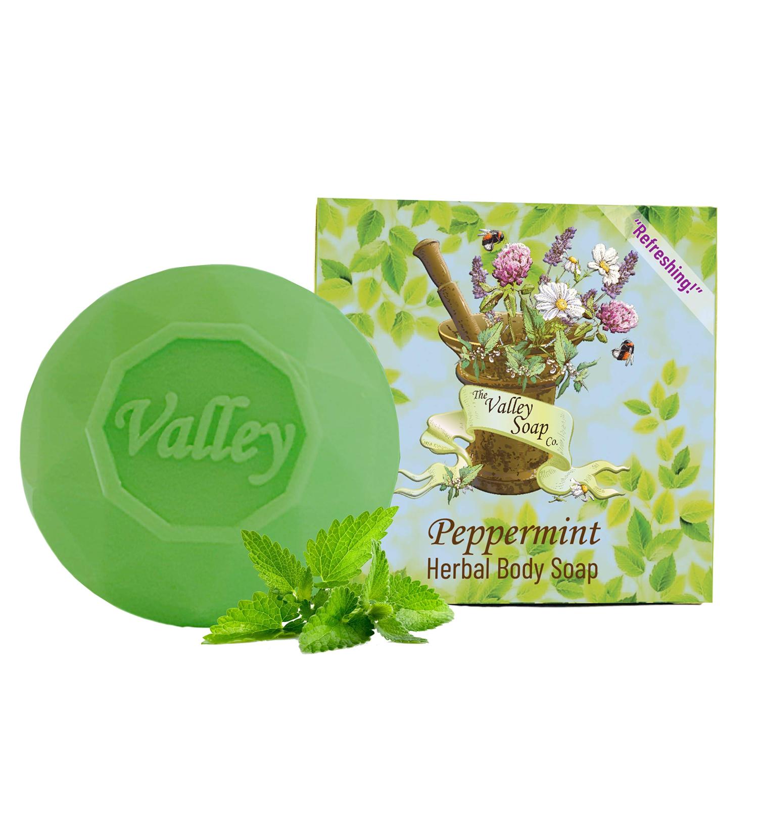 Peppermint Herbal Body Soap with Peppermint Essential Oil (100gr)