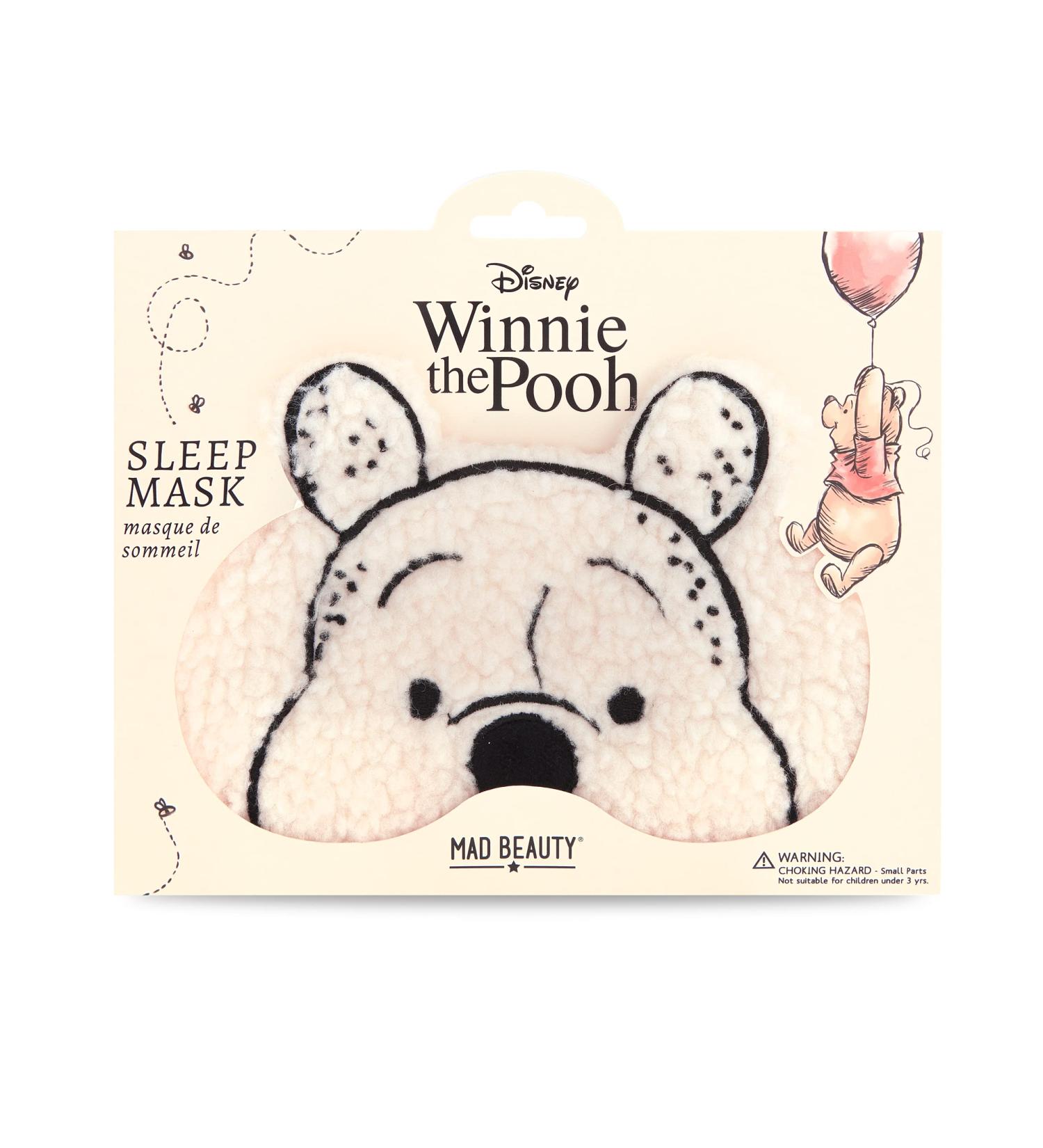 Mad Beauty Winnie The Pooh Sleep Mask - Soft & Comfortable Eye Shade for Good Night's Sleep - Adjustable for Kids & Adults - Buy Online on GoSupps.com